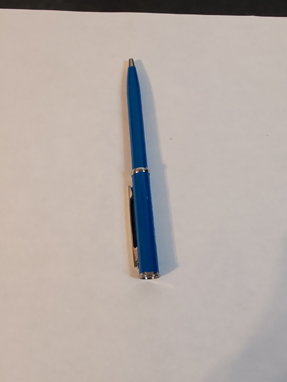 Zoloft Pharmaceutical Drug Blue Advertising Simple Clip On Click Rep Pen