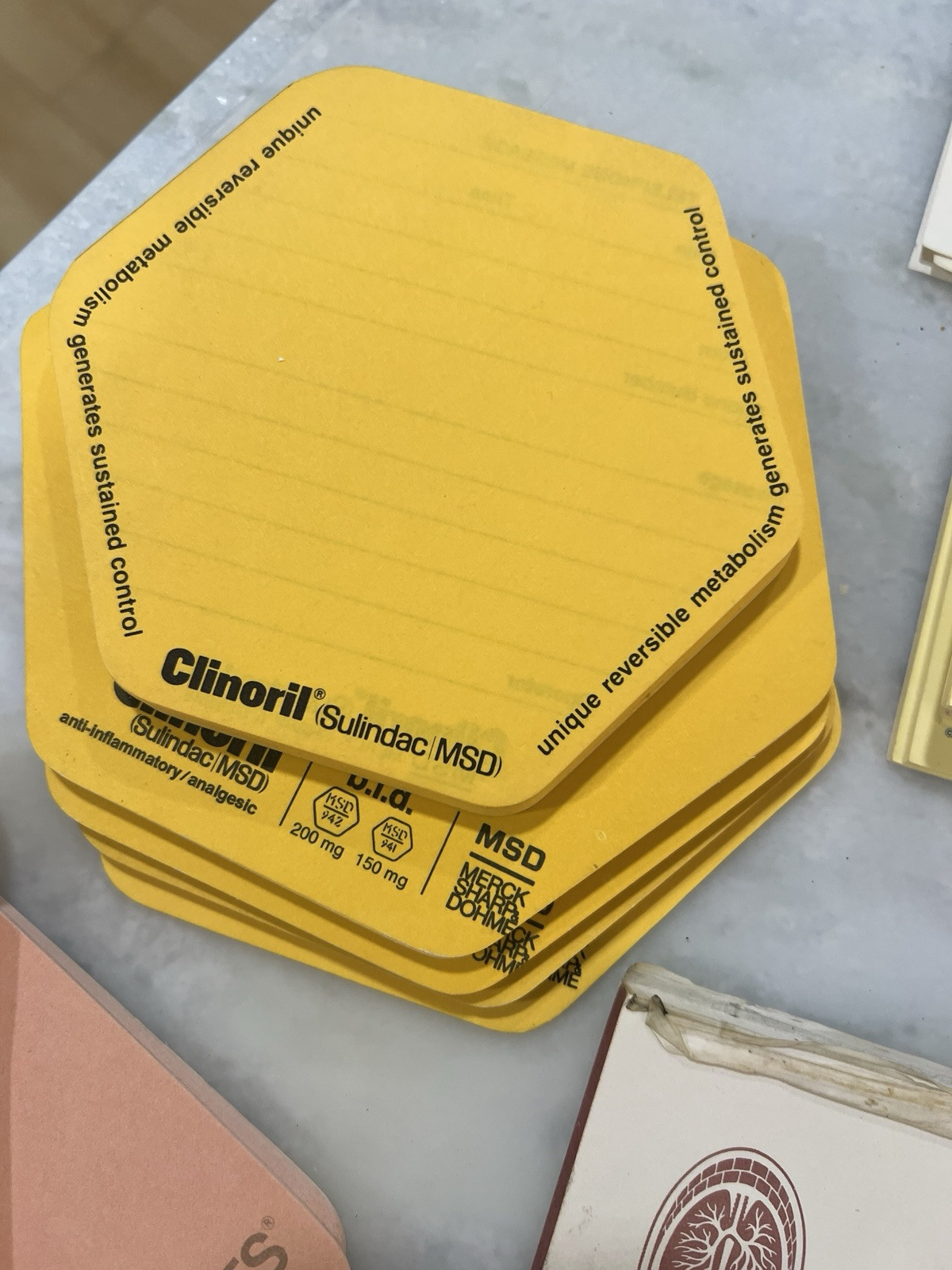 Vintage Pharmaceutical Drug Rep Notepads Lot | Medical Ephemera | Mid-Century Ad