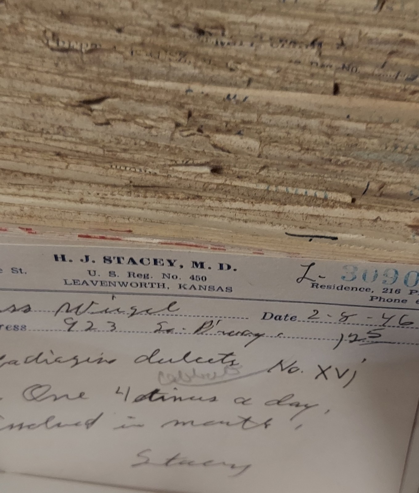 Lot Hundreds Antique 1940’s Paper Prescriptions Pharmacy Medical RX Handmade Box