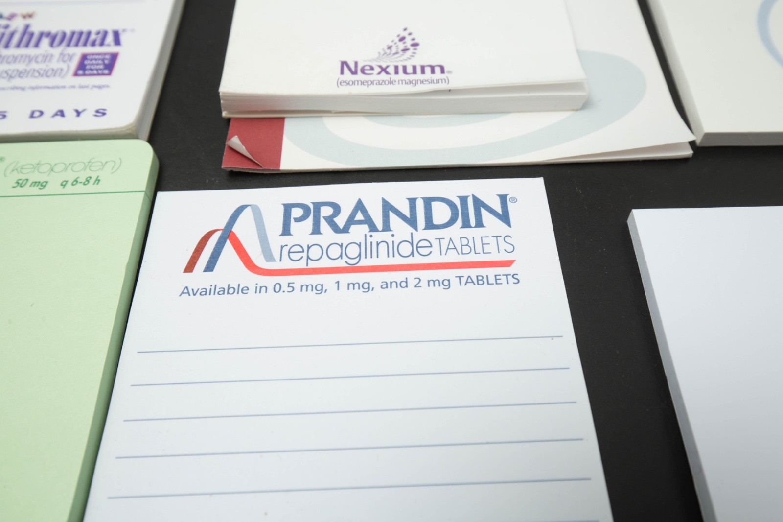 Pharmaceutical Drug Rep Partial Notepad Sticky Notes Stapler Message Pad Lot Vtg