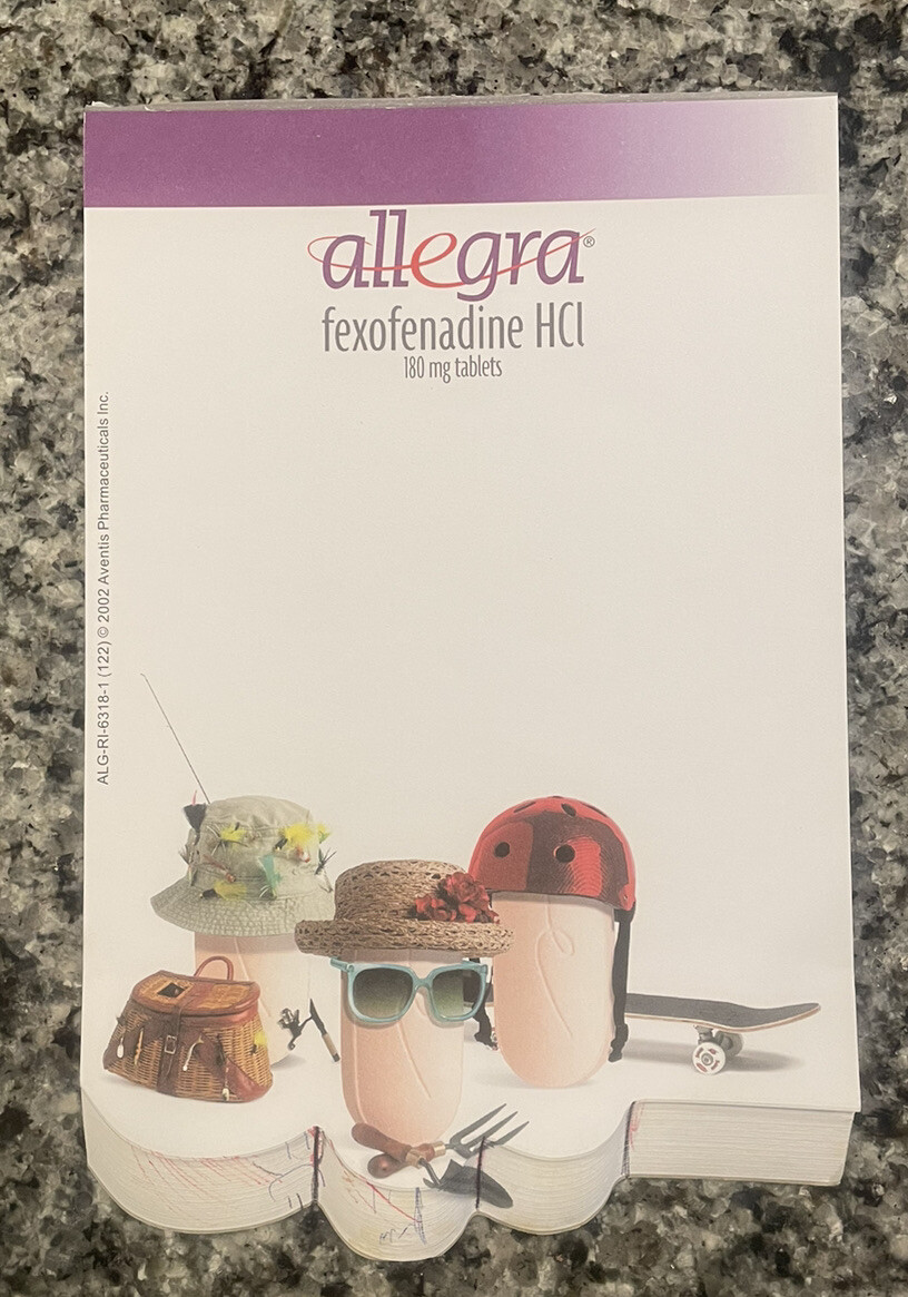 Vintage Drug Rep Pharmaceutical Collectible Notepads Lot of 6 (1991-2002)