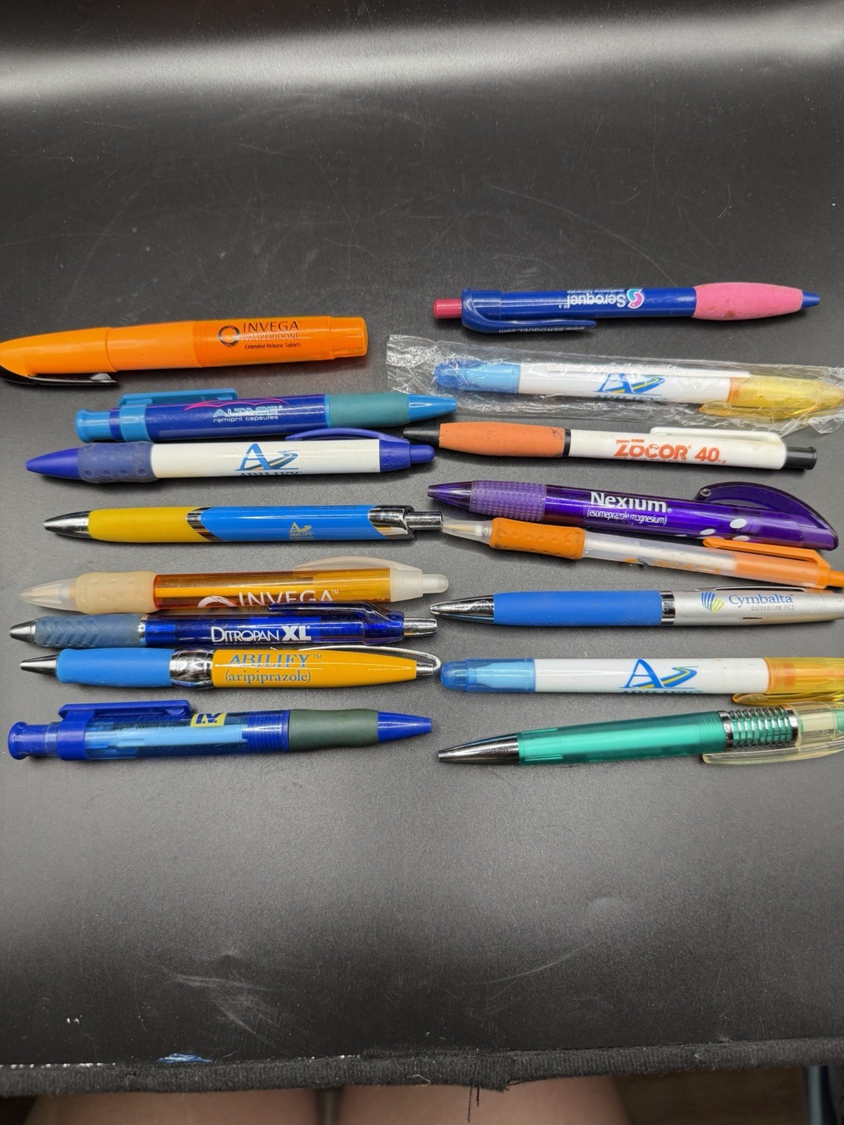 Lot of 16 Drug Rep Pharmaceutical Pens Pharma, Medical Advertising Ballpoint