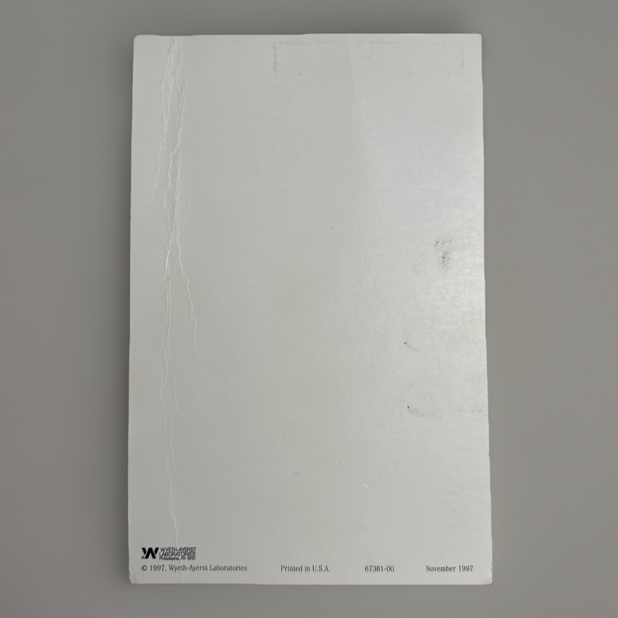 Vintage EFFEXOR XR Drug Rep Promo 8.5×5.5” Notepad – 18 Sheets Remaining