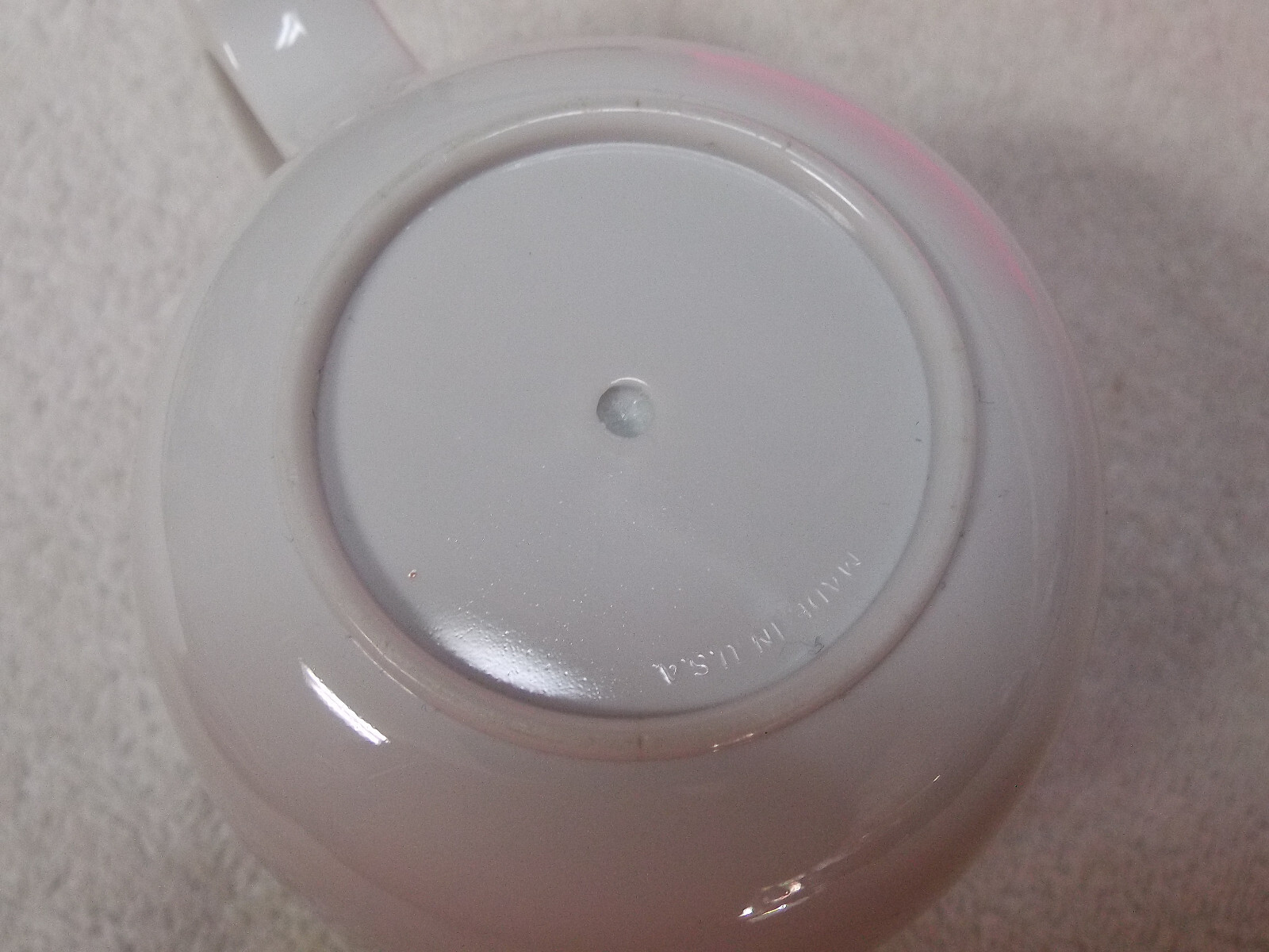 Bayer Pharmaceutical Advertisement Coffee Cup Mug Made in USA Thick Plastic