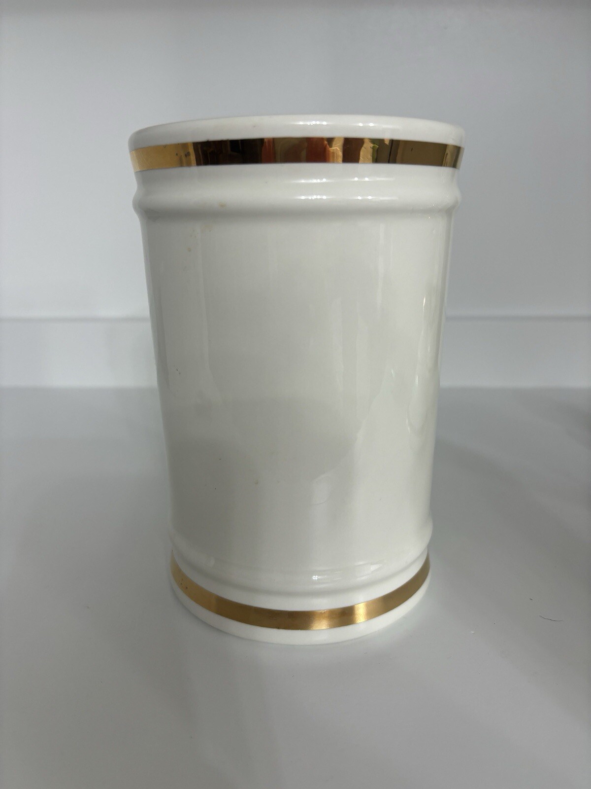 VINTAGE PHARMACY NUX VOMICA APOTHECARY CANISTER JAR WITH LID- OWENS ILLINOIS