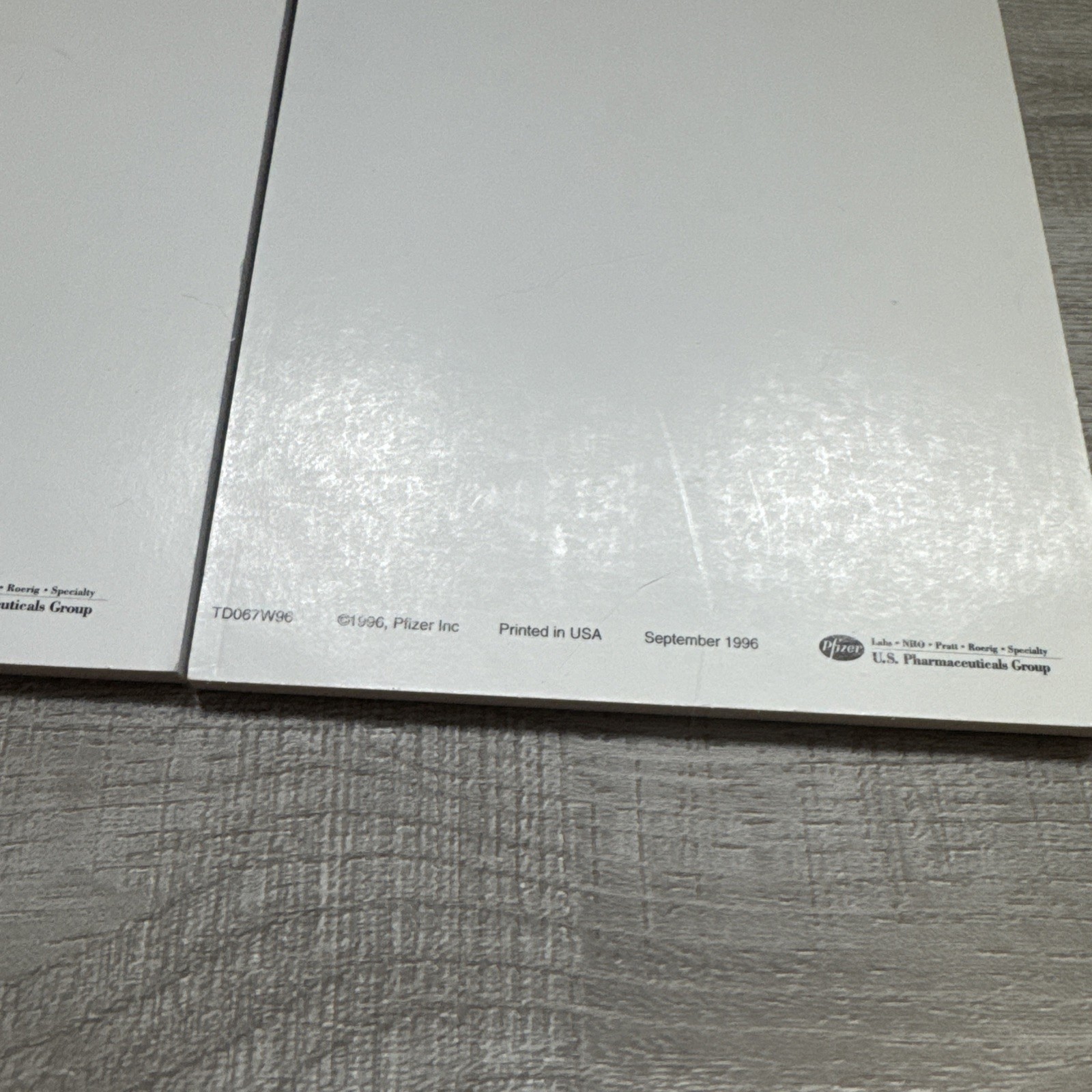 1996 Lot Of 2 Zoloft Pharmaceutical Notepads Advertising Promo drug Rep