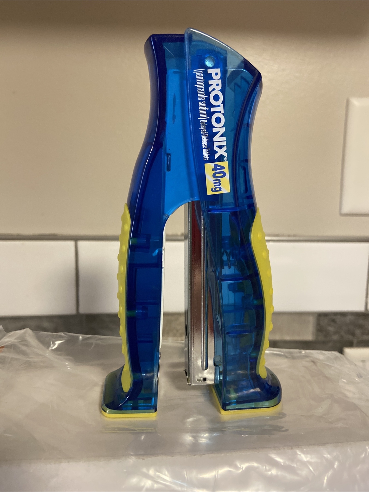 Protonix Gerdie Monster Pharma Drug Rep Advertising Pharmacy Stapler NIB