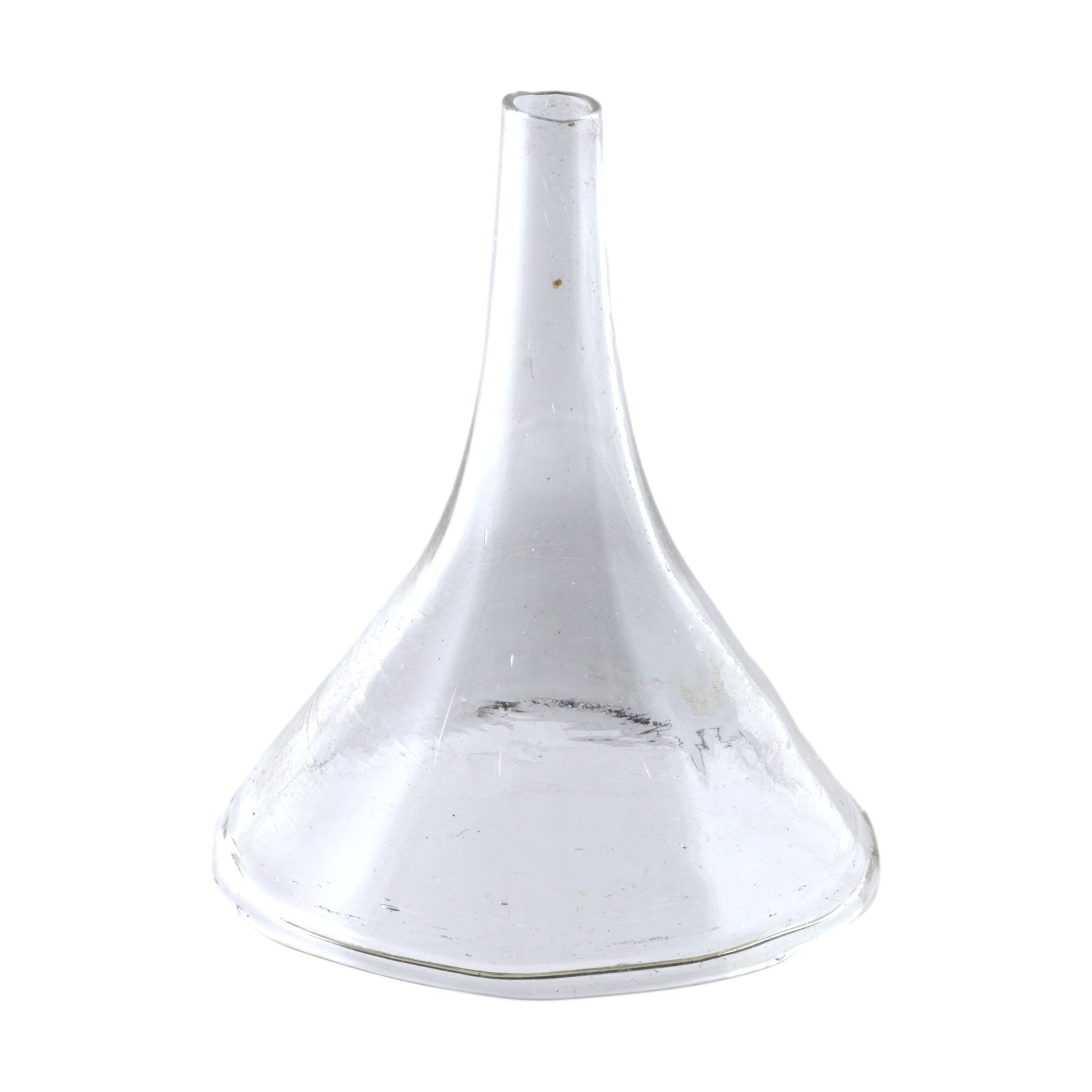 Handblown Antique Glass Scientific Laboratory Miniature Funnel 5.1cm 2″ #2