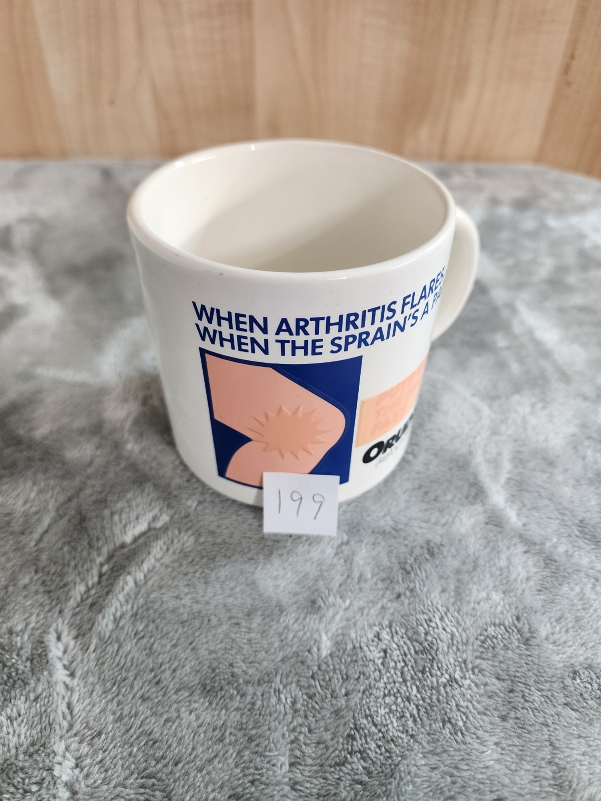 ORUDIS Pharmaceutical Drug Rep Promotional Mug Coffee Cup-RARE! – England