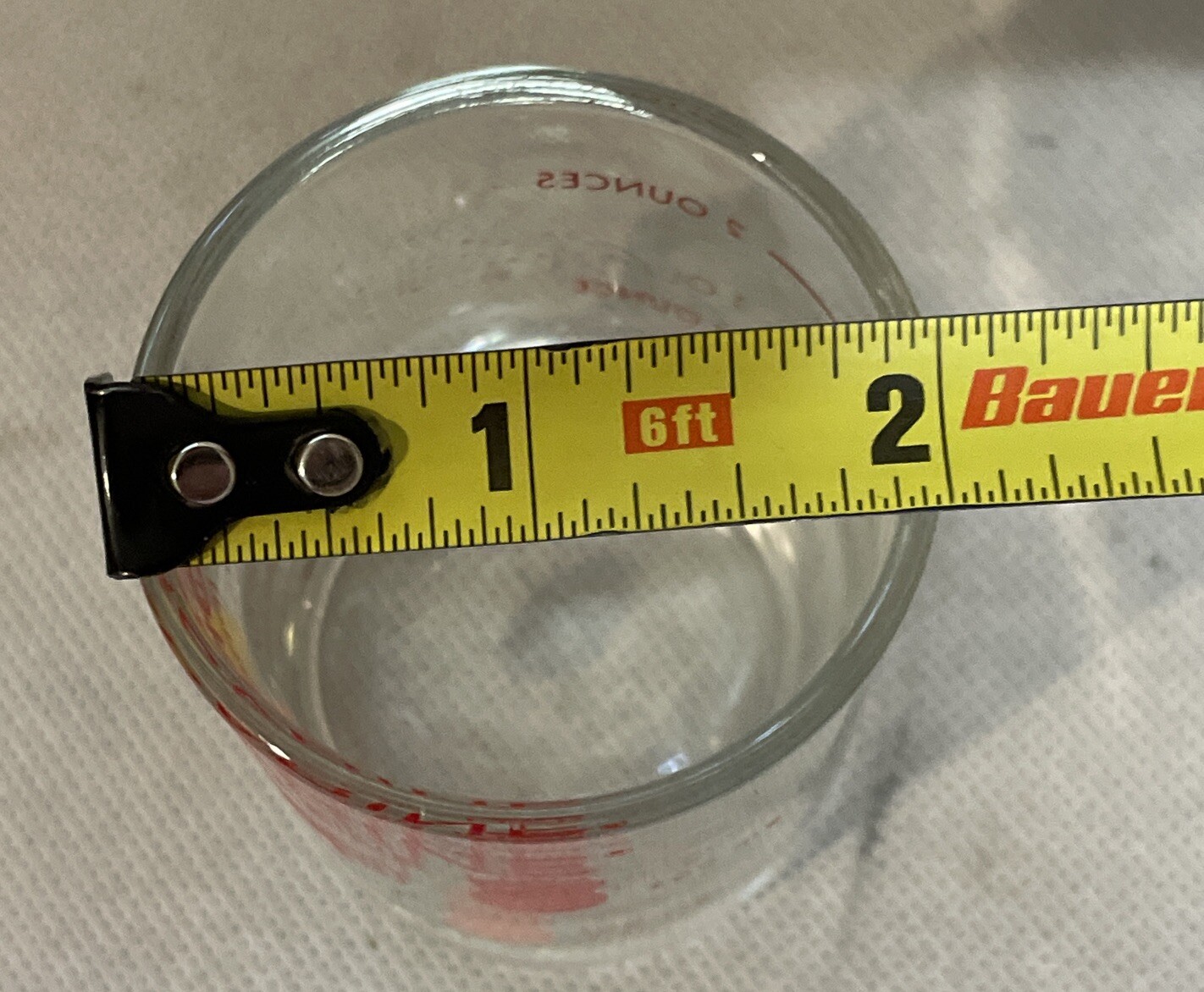 5 Sparine Wyeth Libbey Glasses 2 oz Measuring Cups