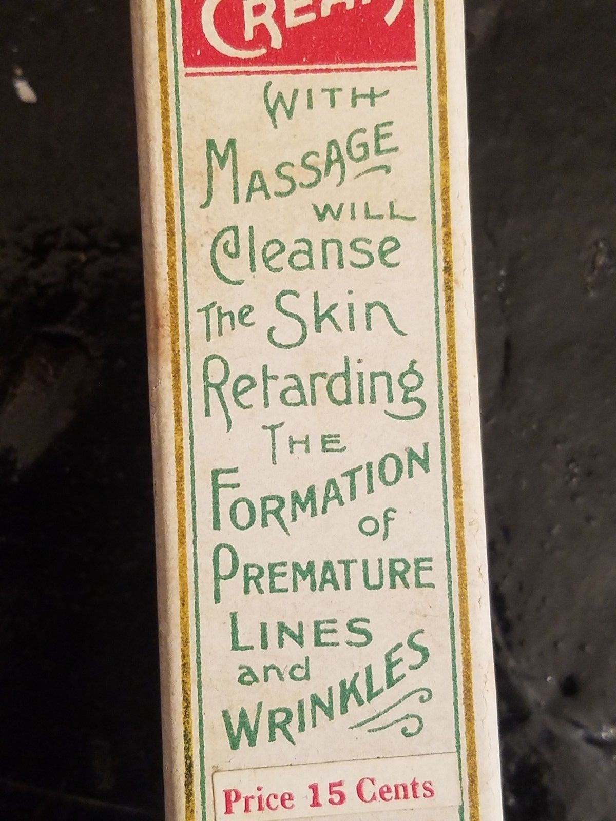 Vintage A.D.S. American Druggists Syndicate Improved Cold Cream Box Advertising