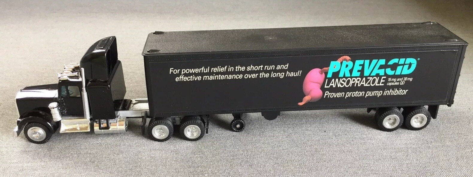 Pharmaceutical Drug Rep Prevacid Tractor Trailer Die Cast Toy Truck Advertisment