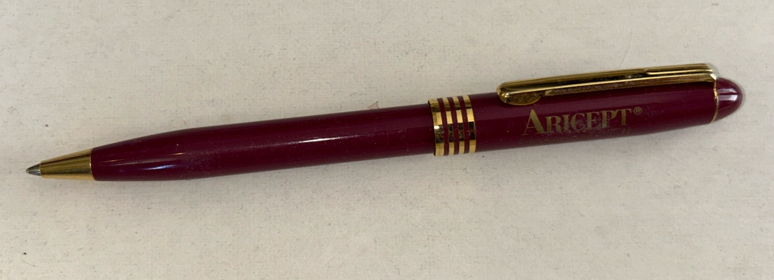 ARICEPT Pharmaceutical Drug Rep Metal Pen Maroon