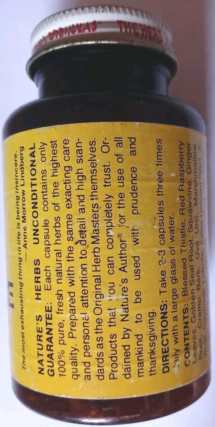 Vintage Expired Blessed Thistle Combo UNOPENED Natures Herbs Supplements Retro