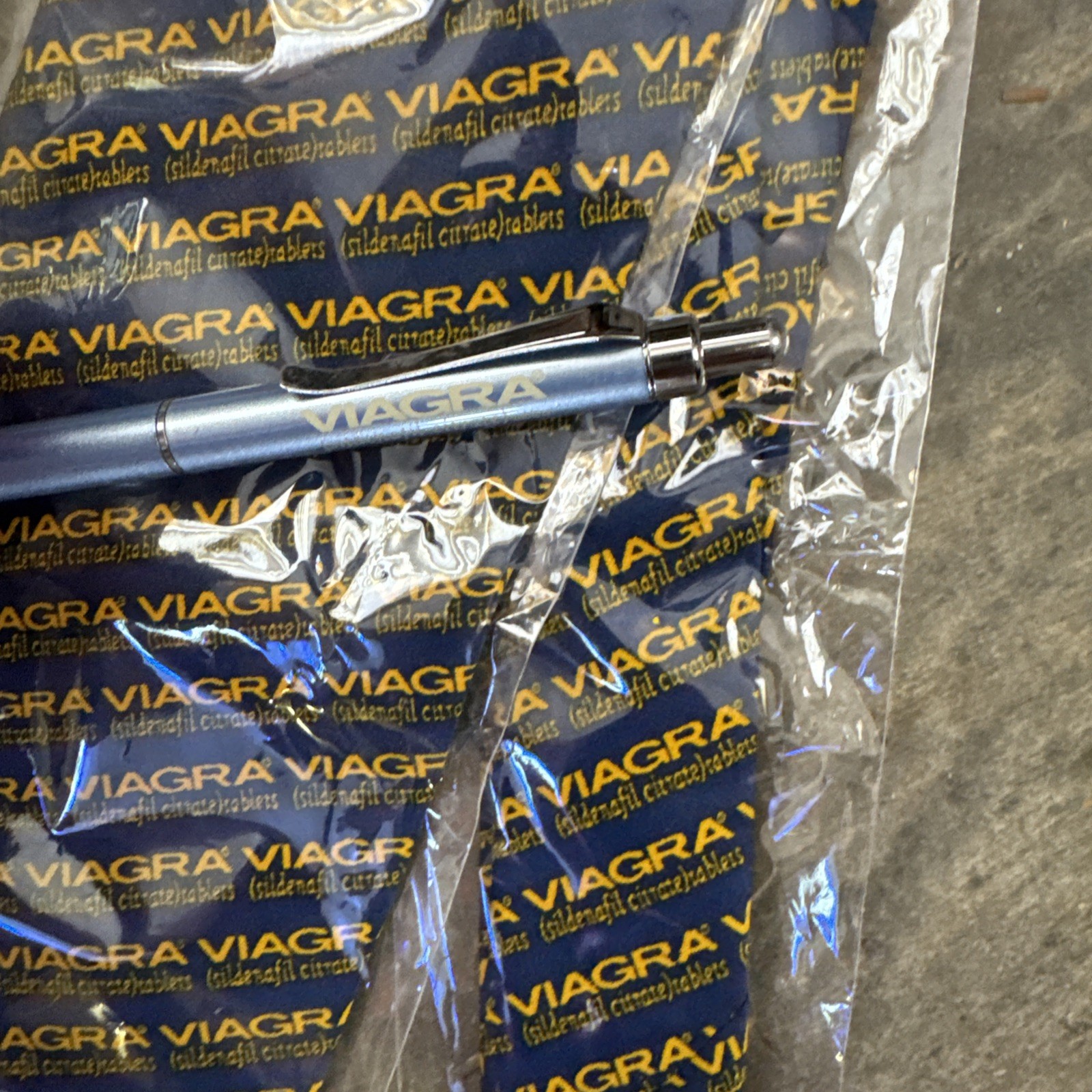 VIAGRA PHARMACEUTICAL DRUG REP PENS Lot Of 2 And Rare Neck Tie