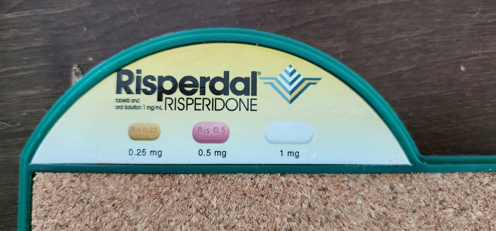 NEWvintage RISPERDAL Corkboard