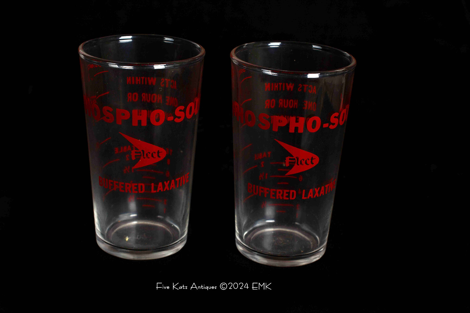 Vintage Fleet Laxative Phospho-Soda Measuring / Dosing Glass – Hazel Atlas