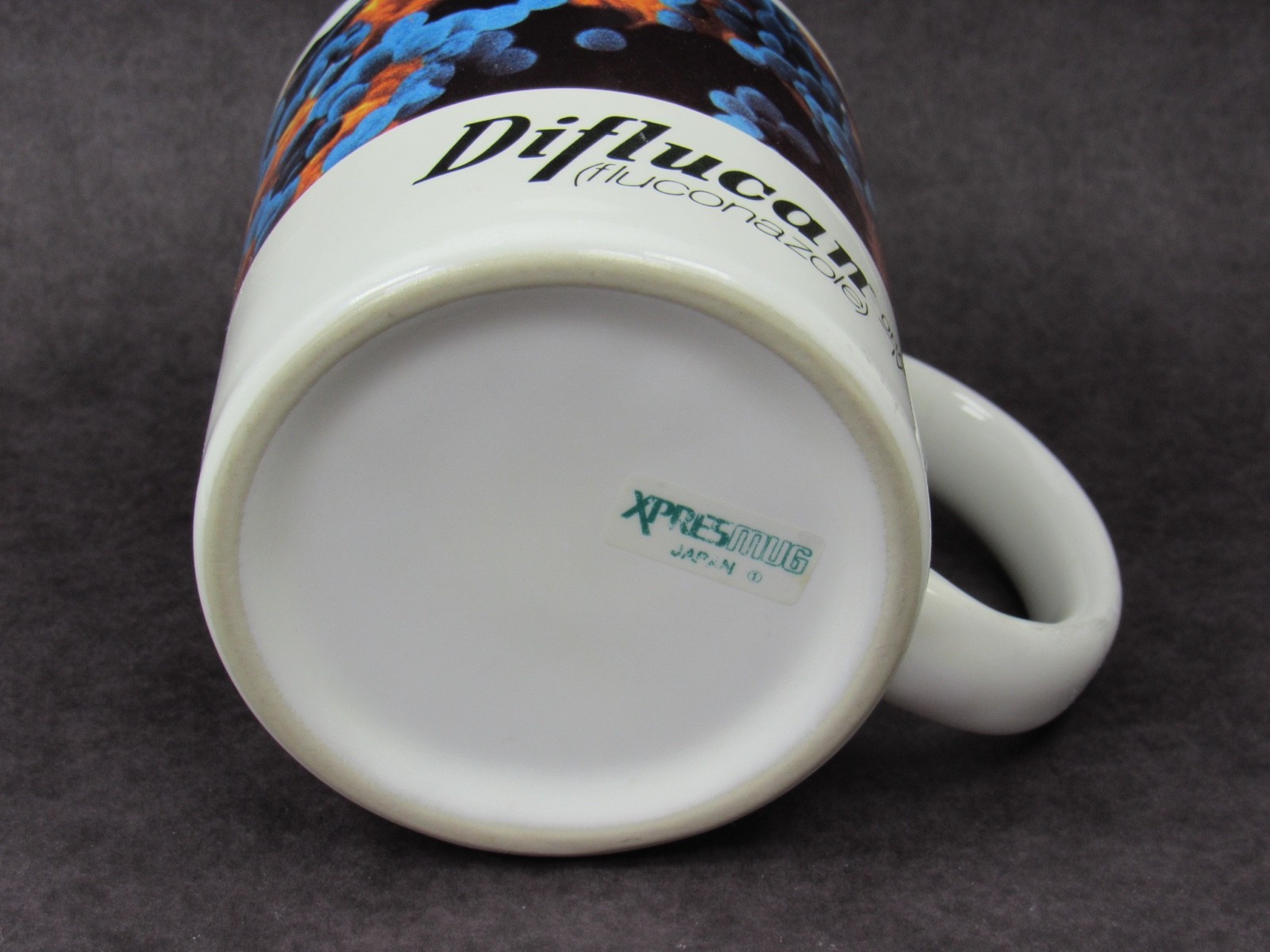 Diflucan Mug Drug Rep Pharmaceutical Promo Advertising Colorful Fungus Design