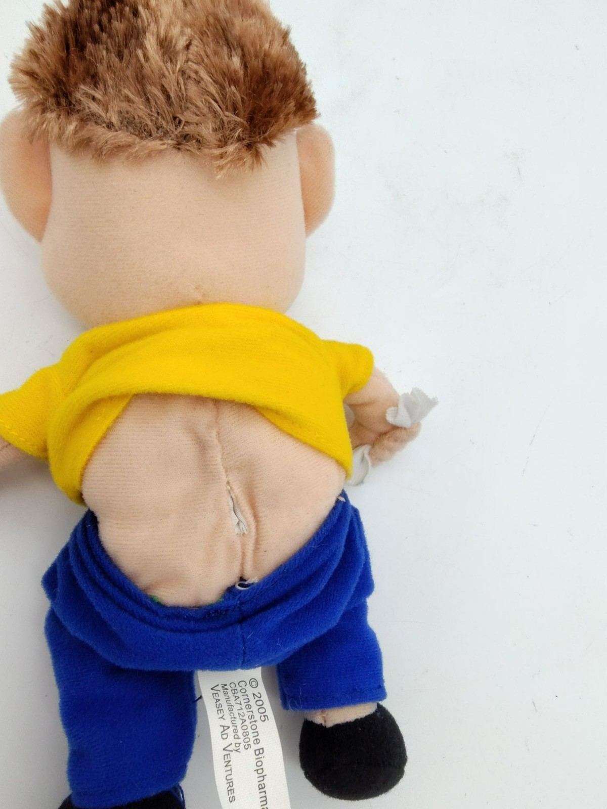 AlleRx Pharmaceutical Allergies Plush Doll 2005 Toy Runny Nose, NO SOUND