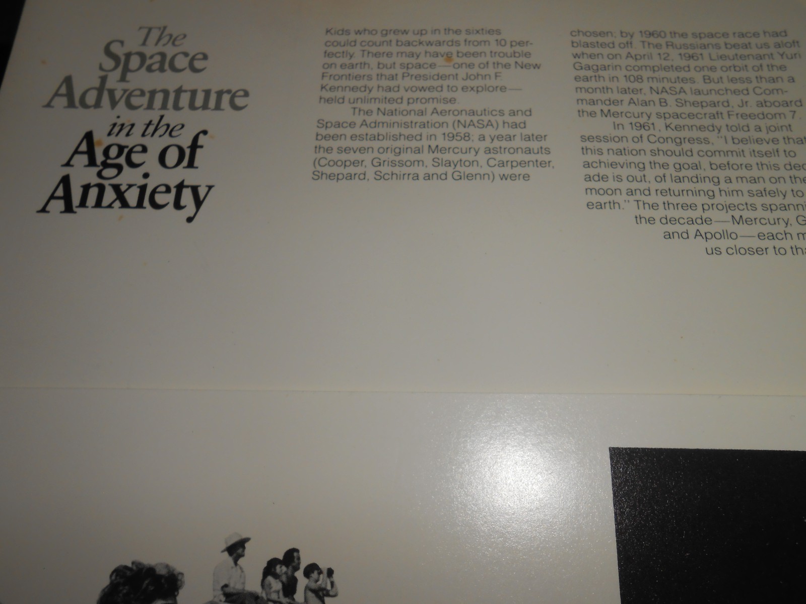 1983 Abbott Labs Tranxene Folder Record 1960s Sounds Voices Sputnik Apollo 11