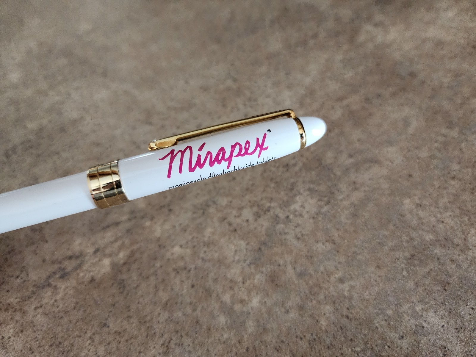 Rare! Mirapex Drug Rep Pharmaceutical Pen Twist Cap Vintage