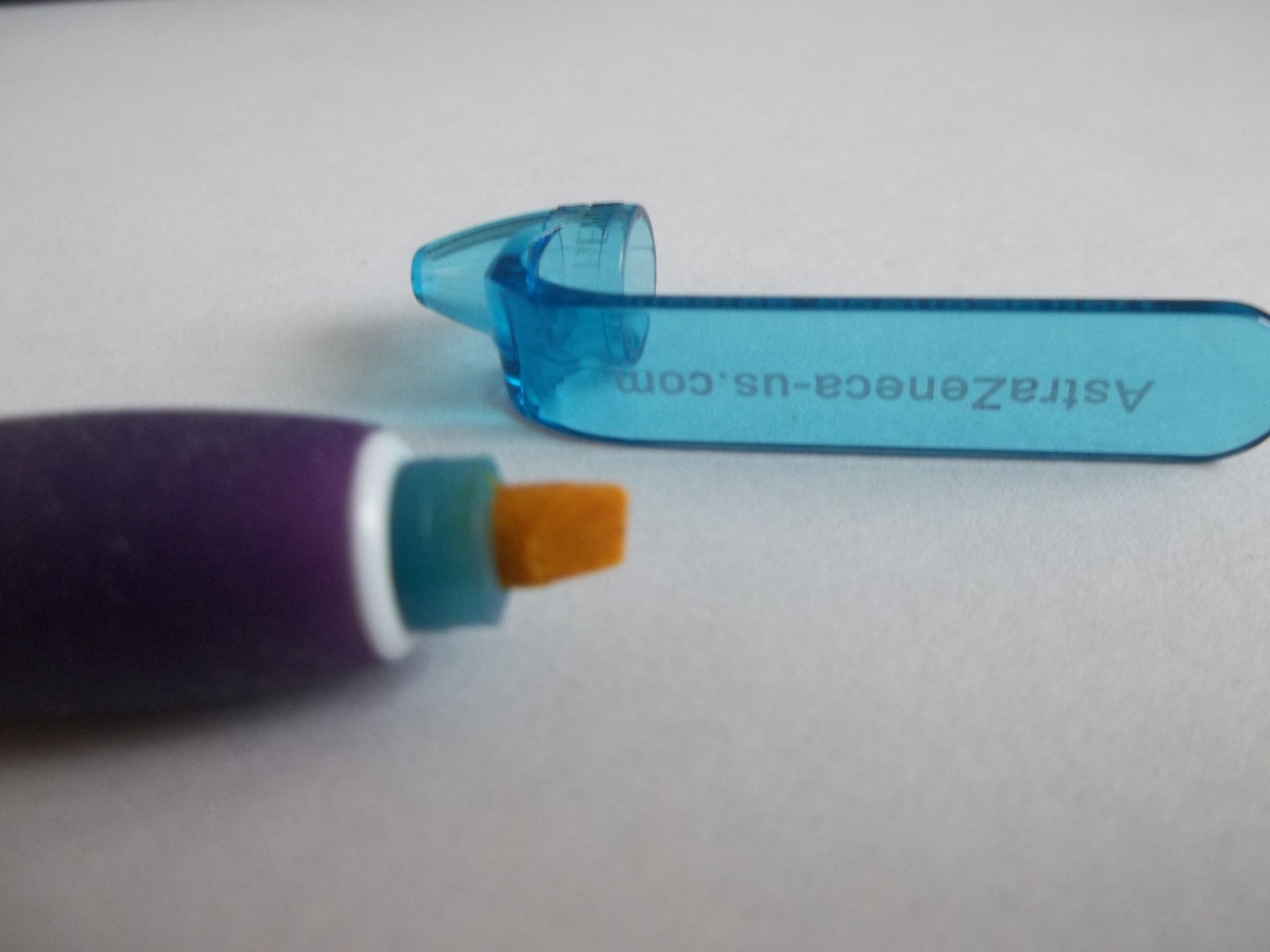 Crestor Rosuvastatin Dual‑Tip Promo Pen – Ballpoint + Highlighter – Rubber Grip