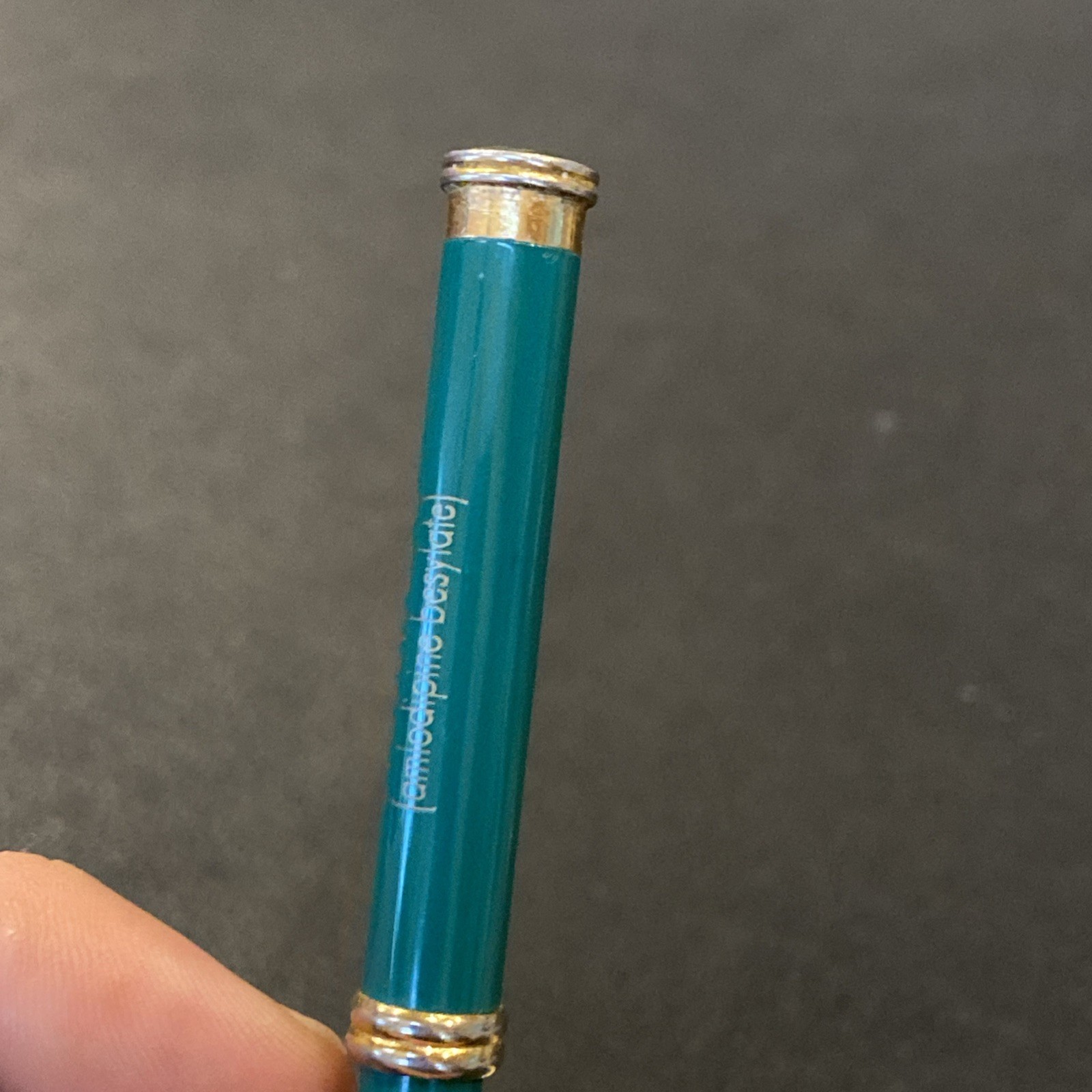 Vtg PFIZER Pharmaceutical Drug Advertising Sales Rep Pen Norvasc Blue Teal Green