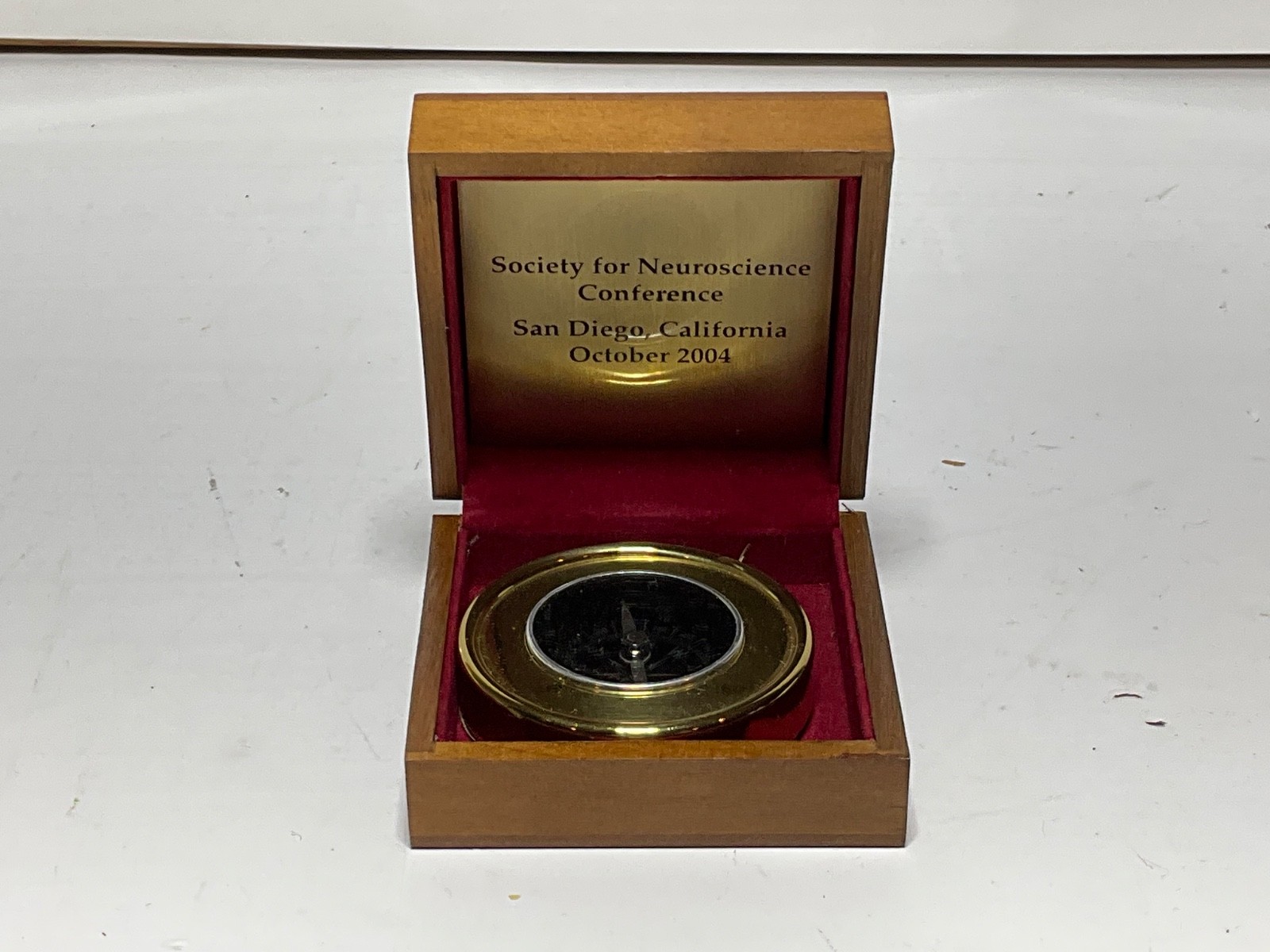 Vintage Merck Research Laboratories Brass Compass -2004 Society for Neuroscience