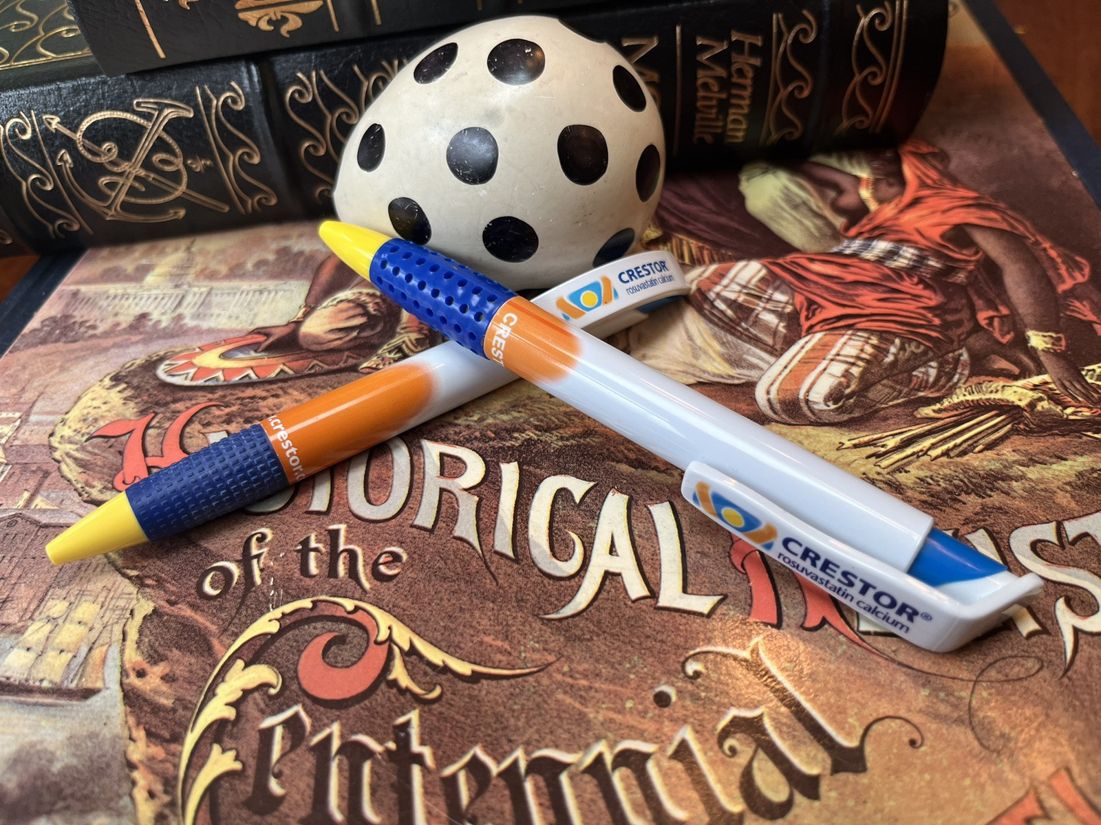 2 Collectible Crestor Pharmaceutical Drug Rep Pens!