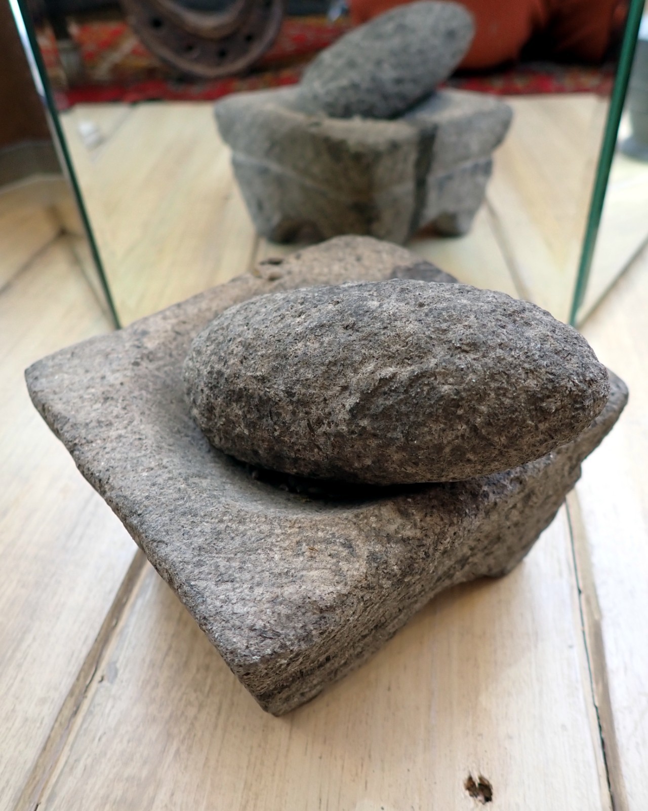 Mapuche Stone Mortar Pestle Tranantrapiwe Chile Argentina Old Rare Trananchadiwe