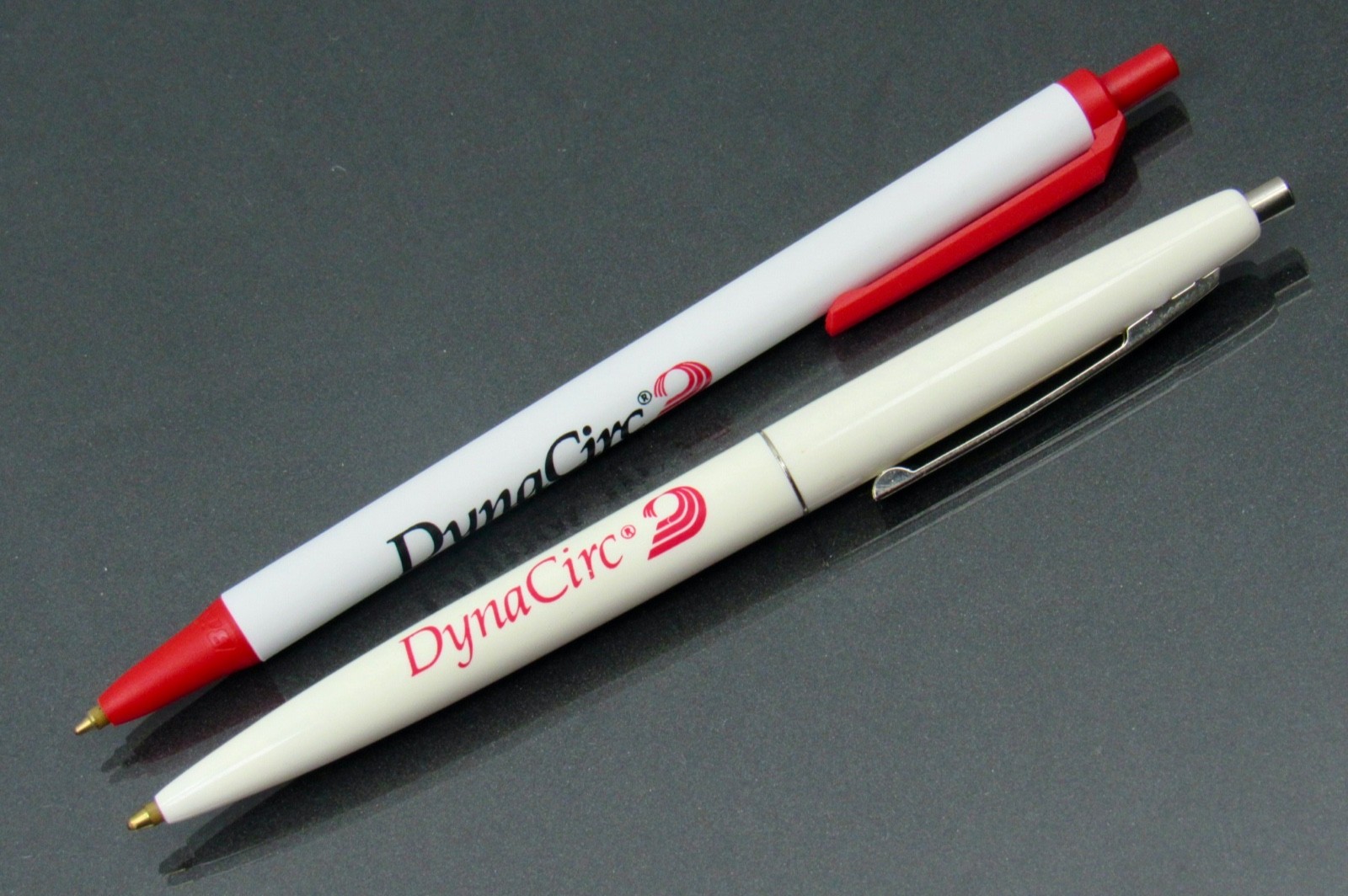 Lot of 2 DynaCirc PENS Drug Rep Pharmaceutical Promo Medical Advertising by BIC