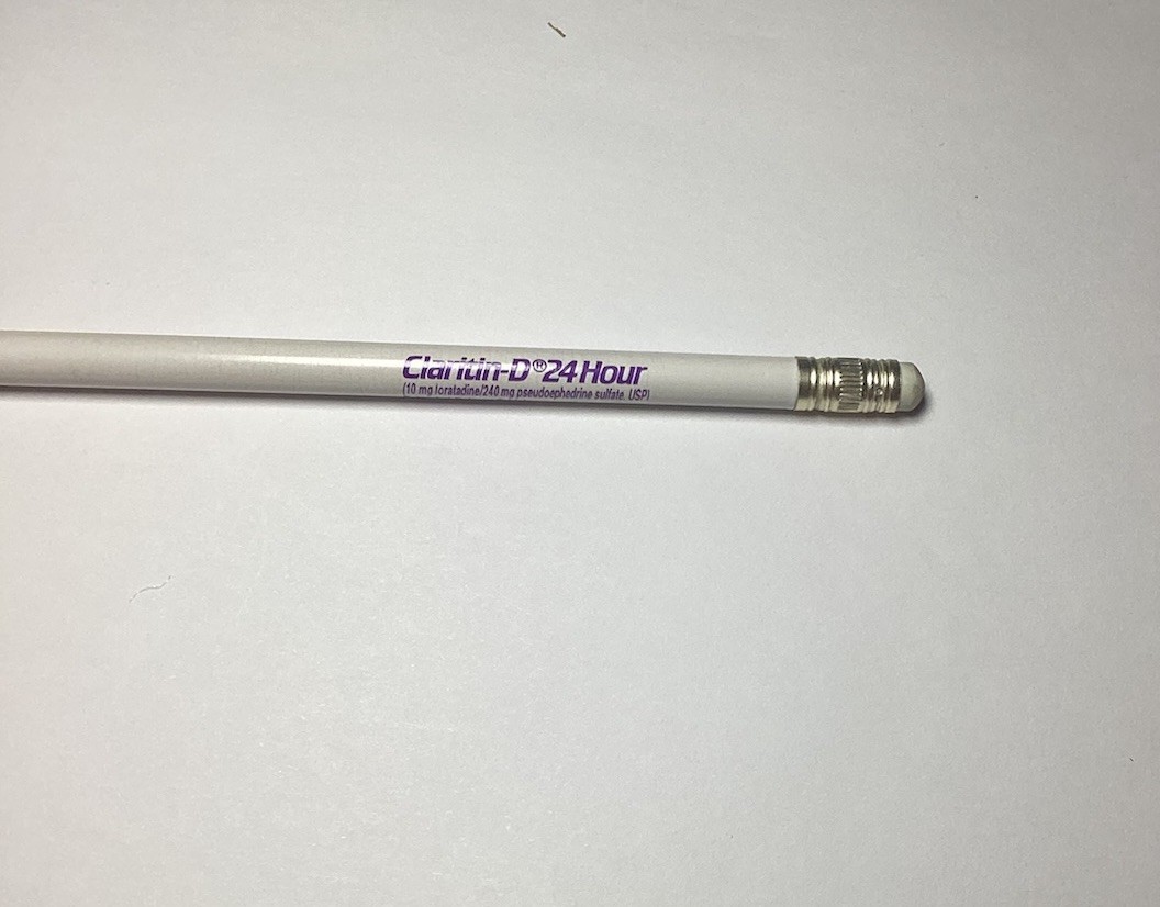 CLARITIN-D 24 HOUR Tablets / Syrup ~ Pharmaceutical Drug Rep. Pencil
