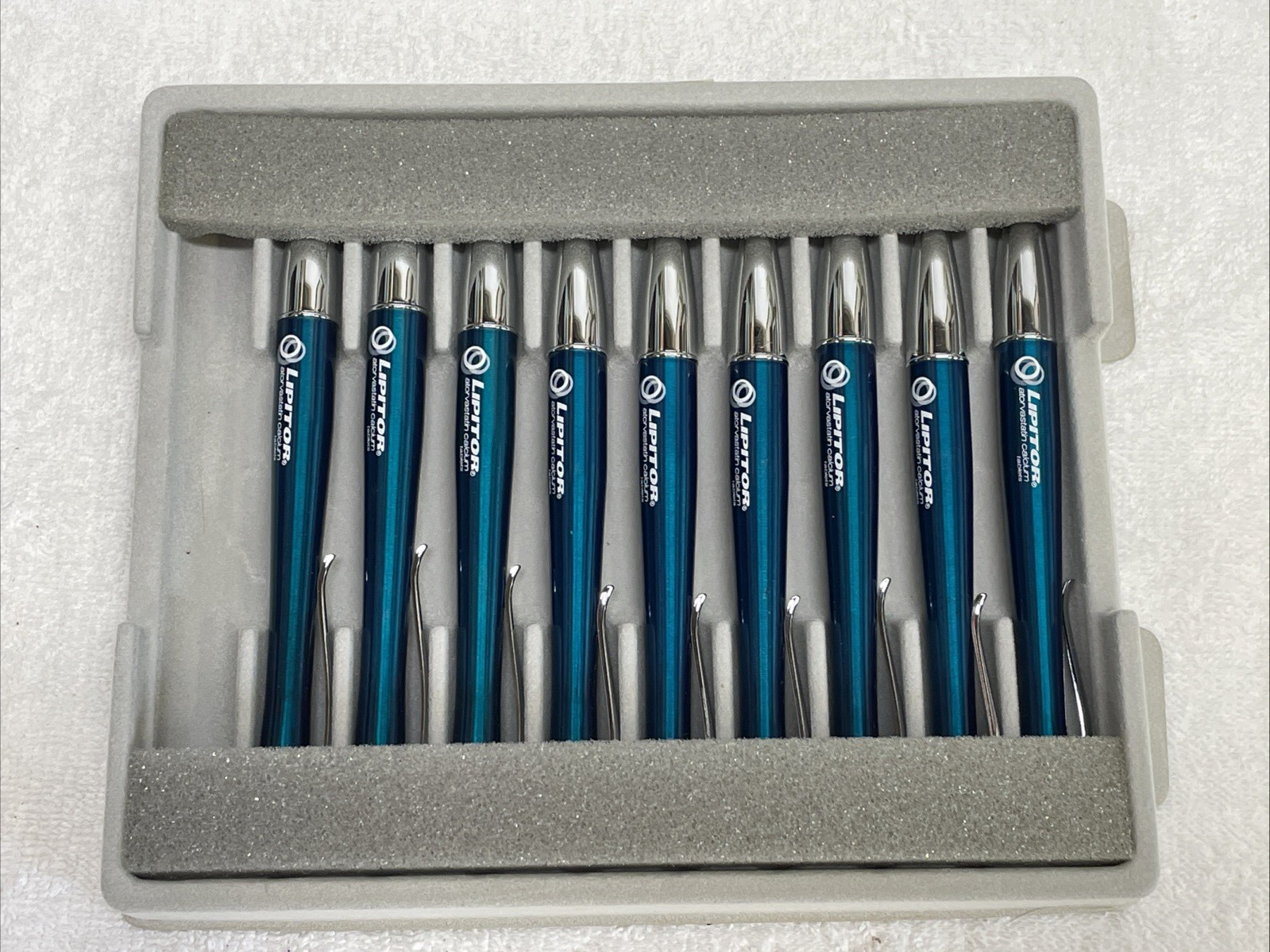 Lipitor Drug Rep Pens Pharma Heavyweight Metal Promo Tested Works Lot of 9