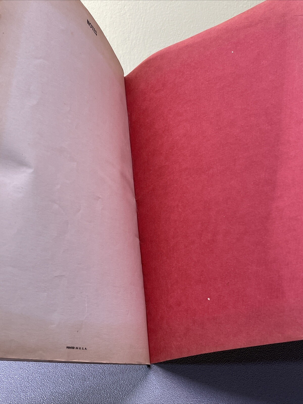 Rare Red Calendar Planner Book 1970 Drug Rep Pharmaceutical Promo Roerig Logos