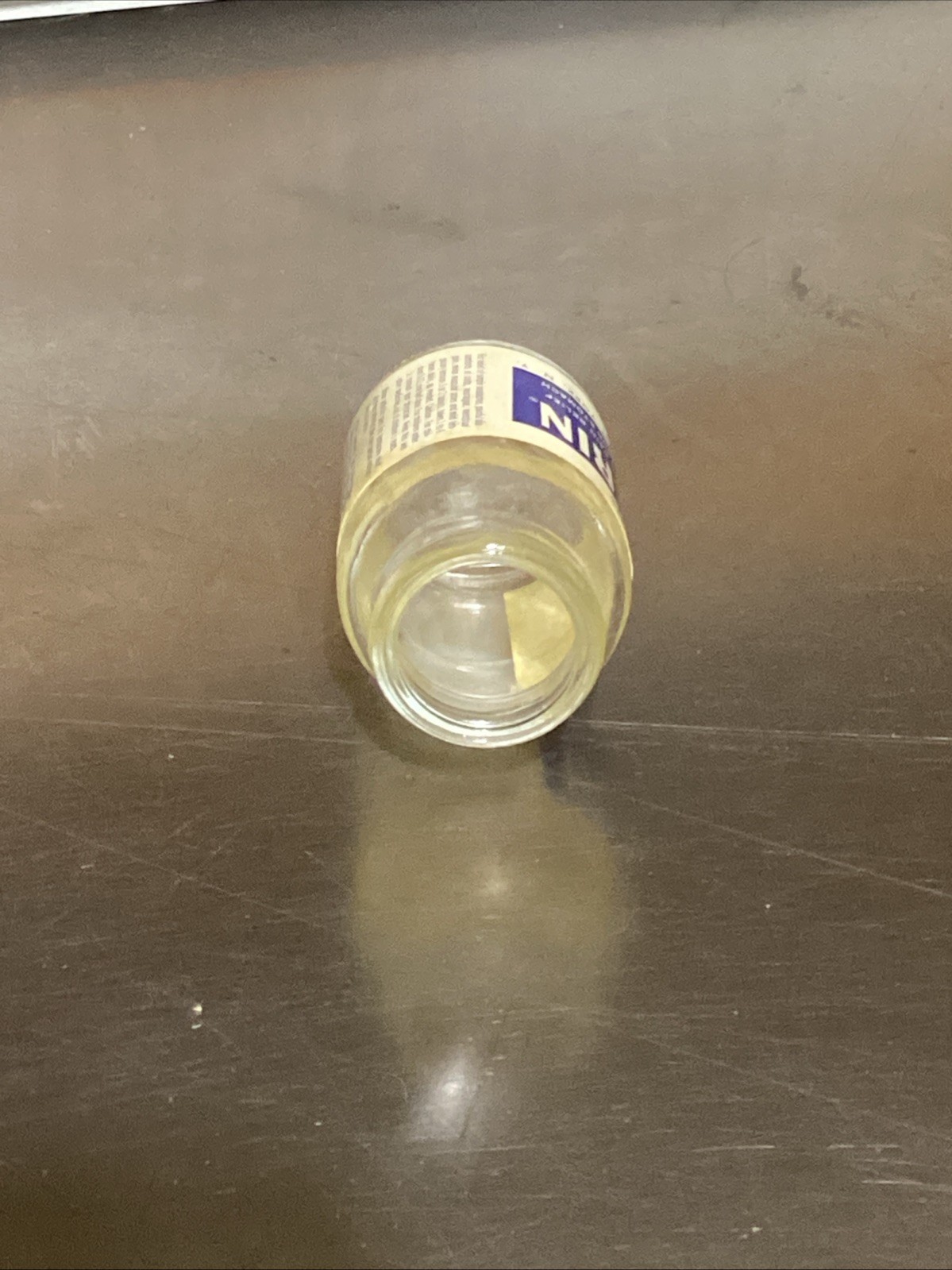 Vintage Bufferin Glass Bottle EMPTY Container 36 Tablets