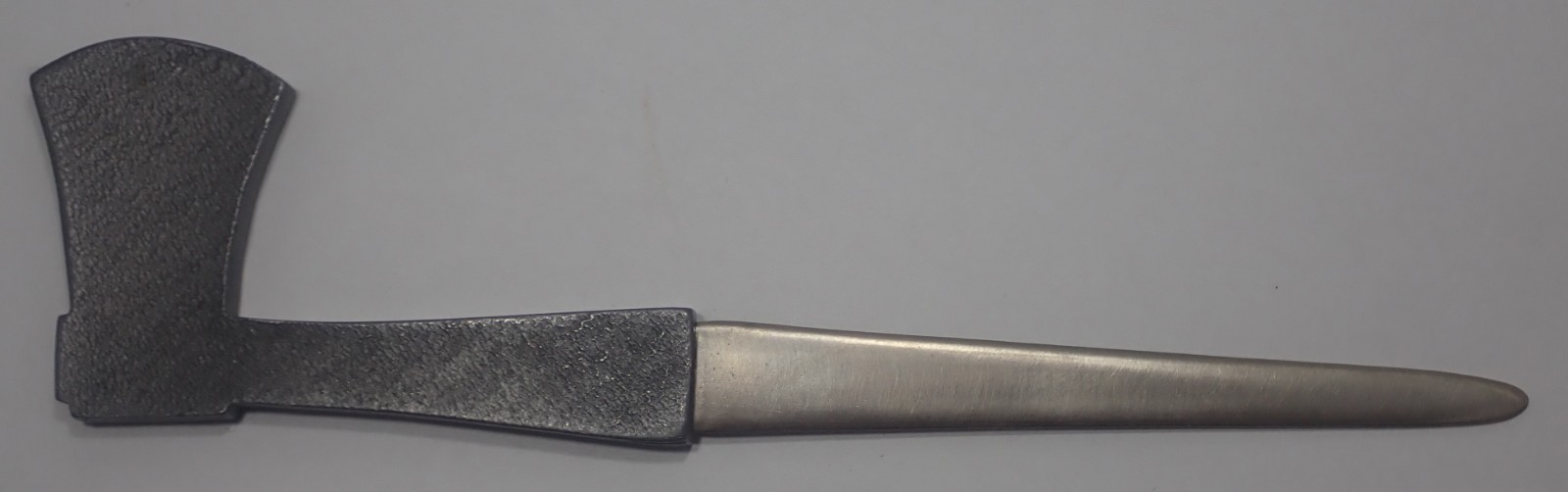 AXID AXE SHAPED HANDLE LETTER OPENER MEDICAL PROMOTIONAL ADVERTISING 7″