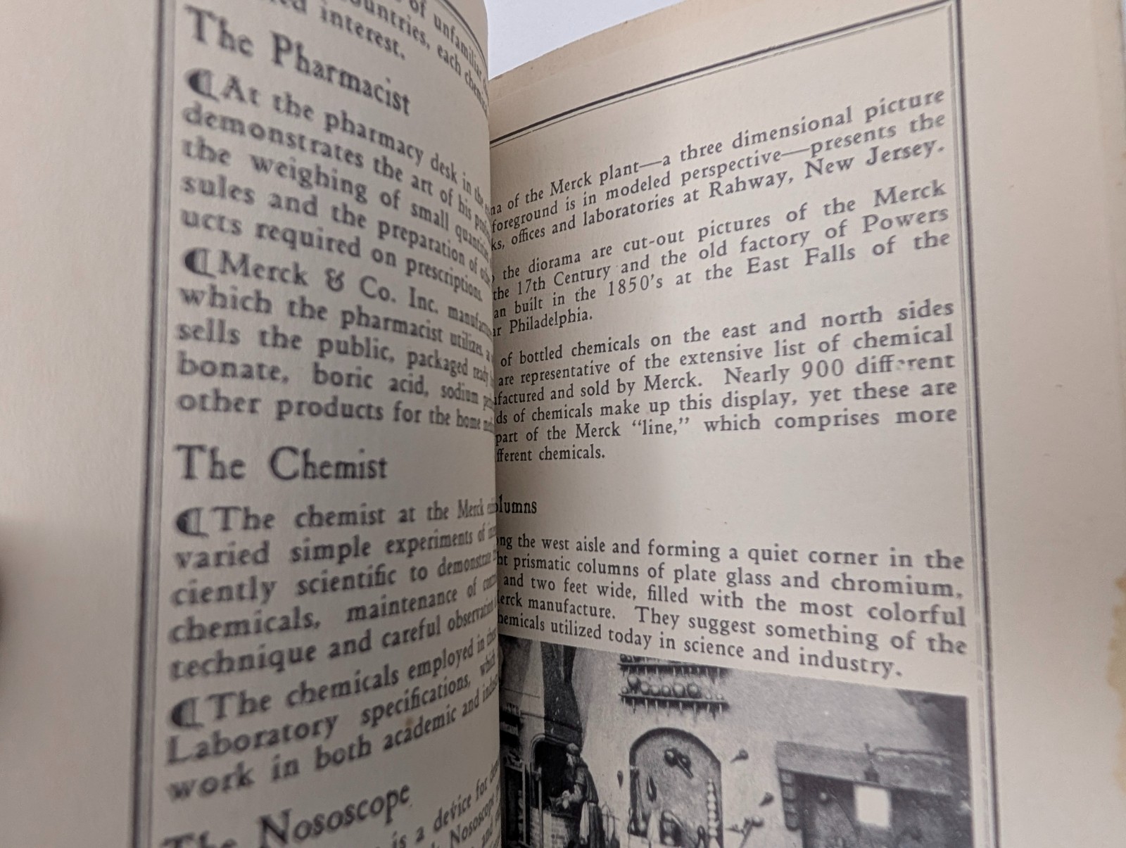 1934 Merck Chemical Almanack Booklet Chicago Worlds Fair Century of Progress Map