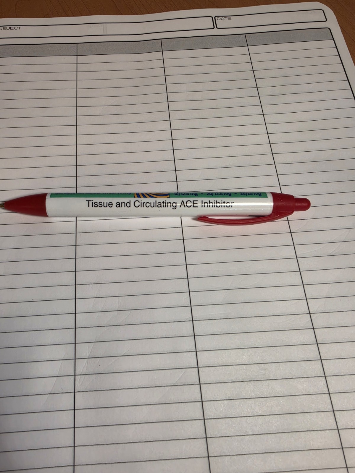 Vintage Accupril Accuretic Bic Wide Body Pen