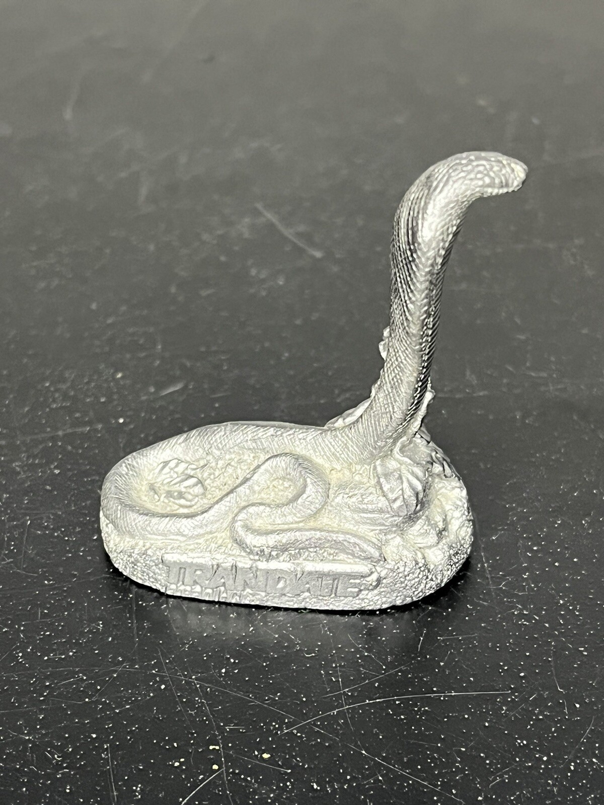 Trandate Labetalol HCI Pharmaceutical Advertising Pewter King Cobra Snake Figure