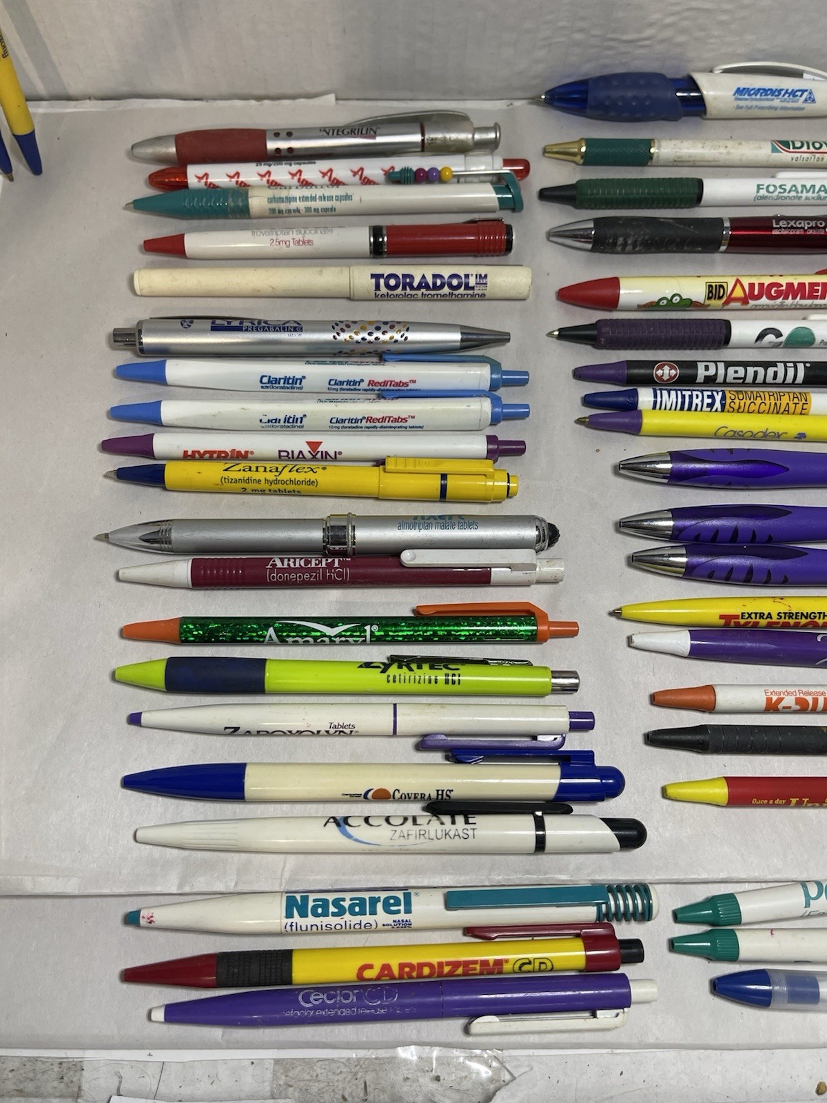Vintage Pharmaceutical Drug Rep Advertising Pen Lot 50+ Pens & Pencils