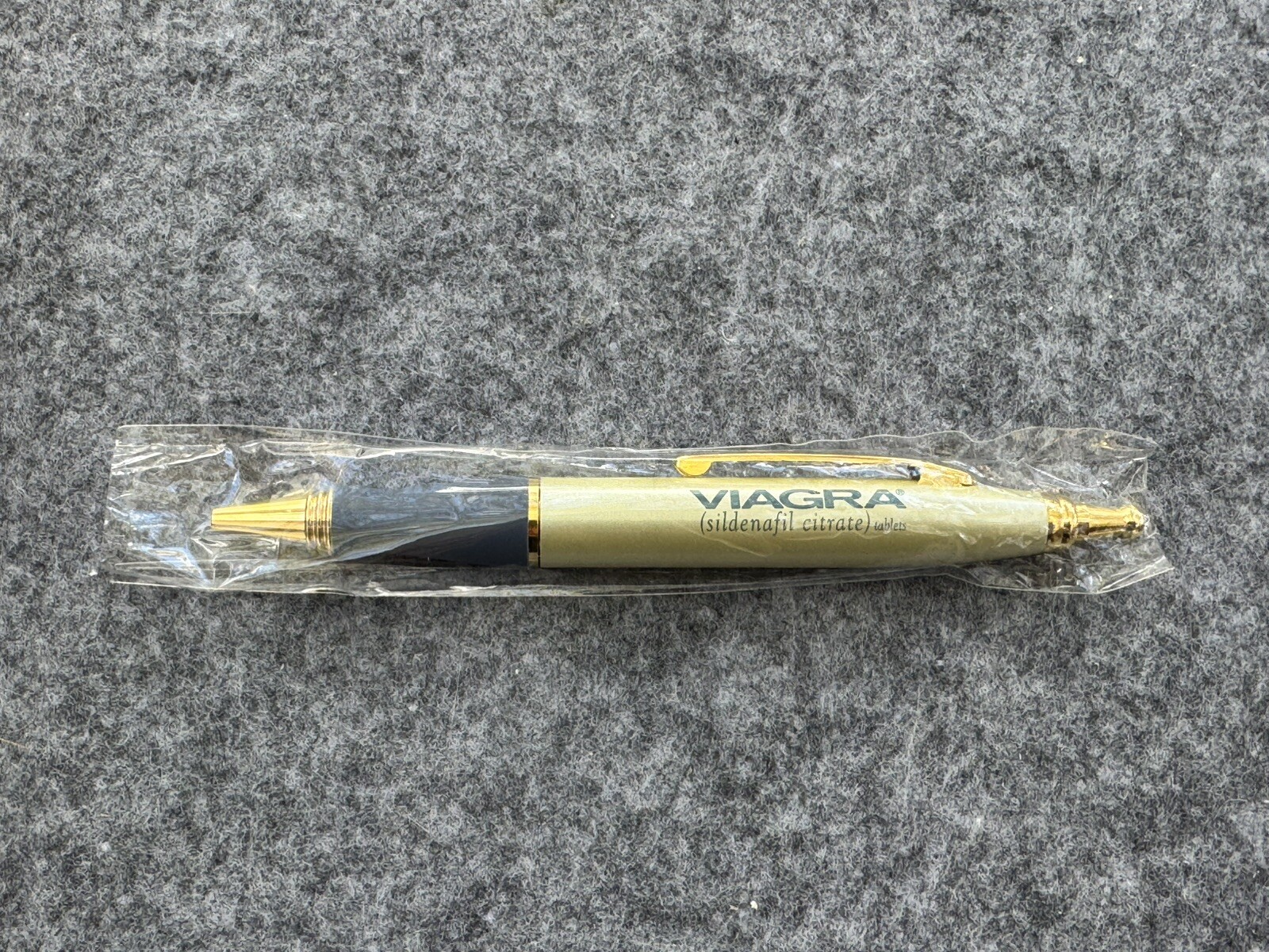 Rare Viagra Gold Blue Drug Rep Pen Ballpoint Pharmaceutical Promotional Metal