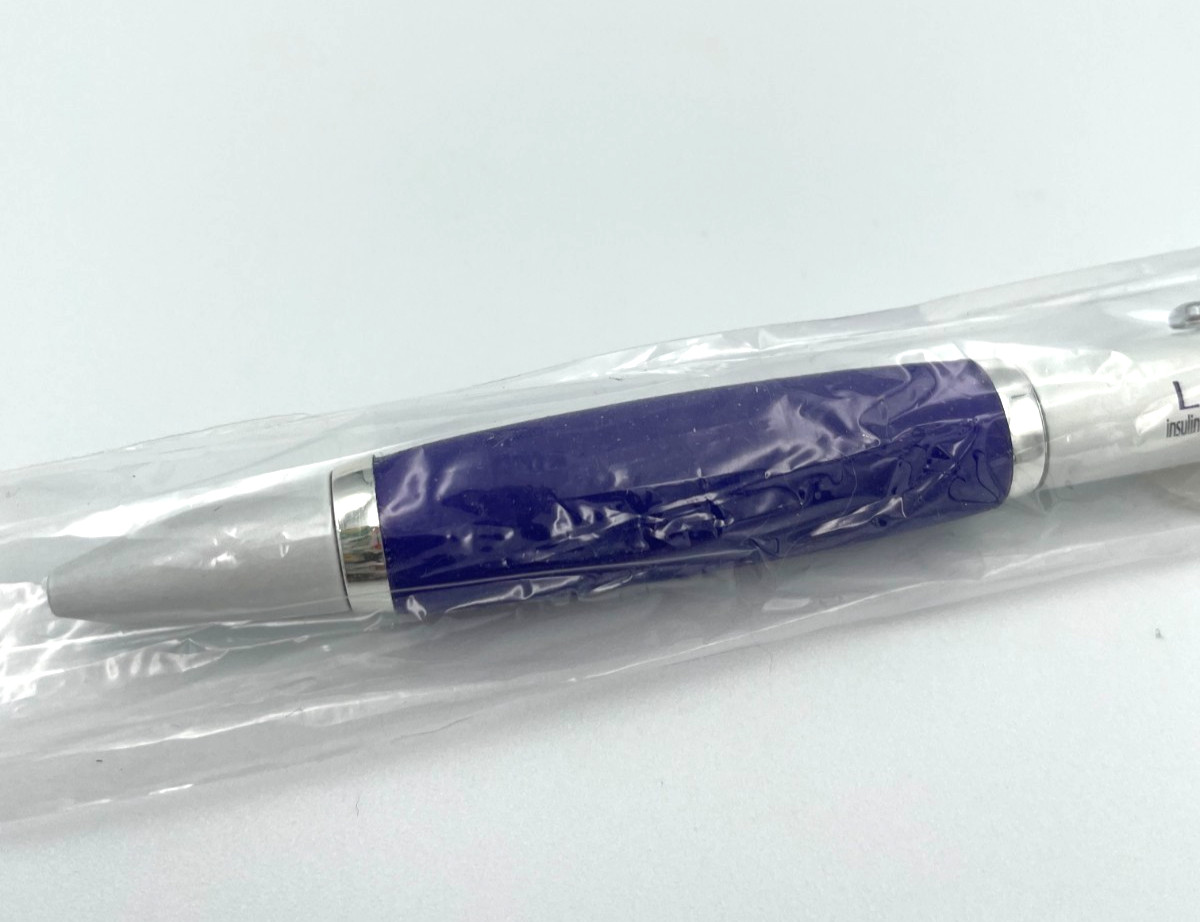 VTG Drug Rep LANTUS SOLOSTAR Metal Pen NEW and in Cellophane Pharma Swag