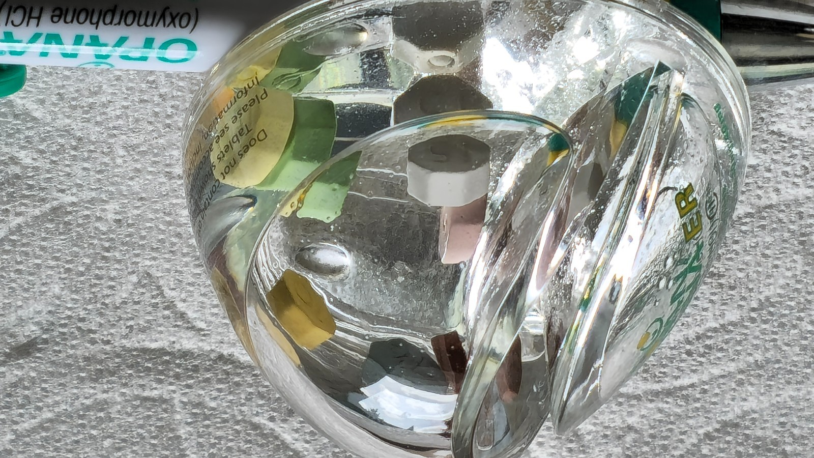 Opana ER Oxy Floating Paperweight & Collectible Pen Set Drug Rep Pharmaceutical