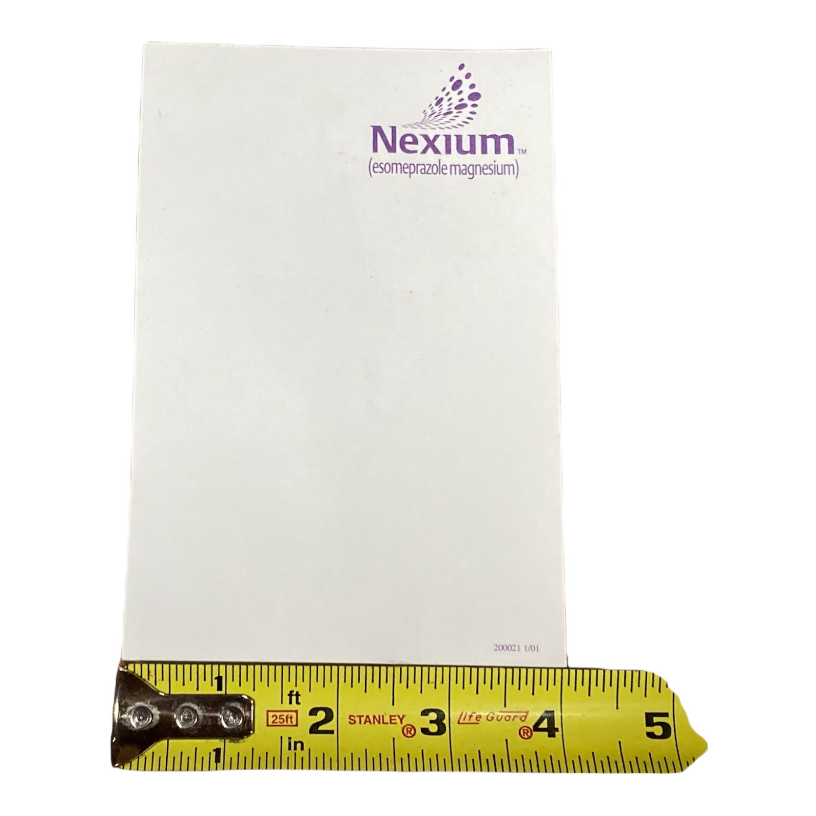 Nexium Pharmaceutical Drug Rep Advertising Sticky Large Post It Note Pad 4×6”