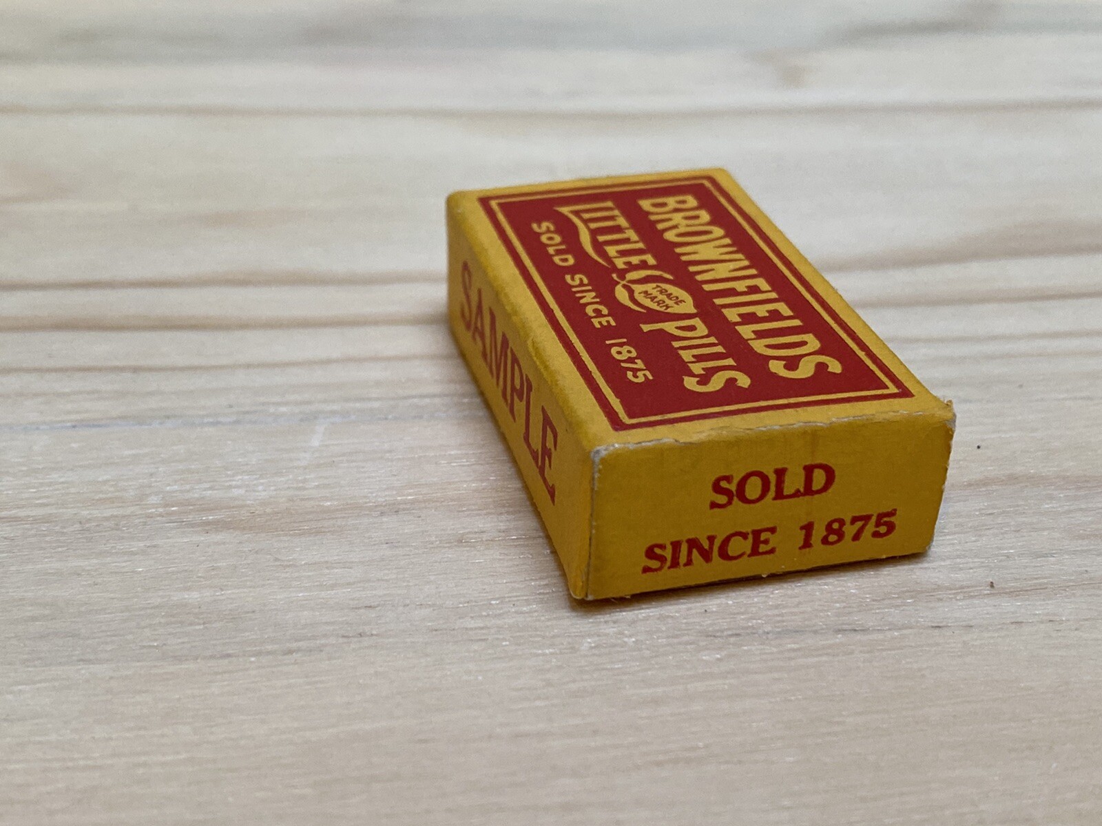 BROWNFIELD’S Little Pills Vintage SAMPLE Empty Small Box