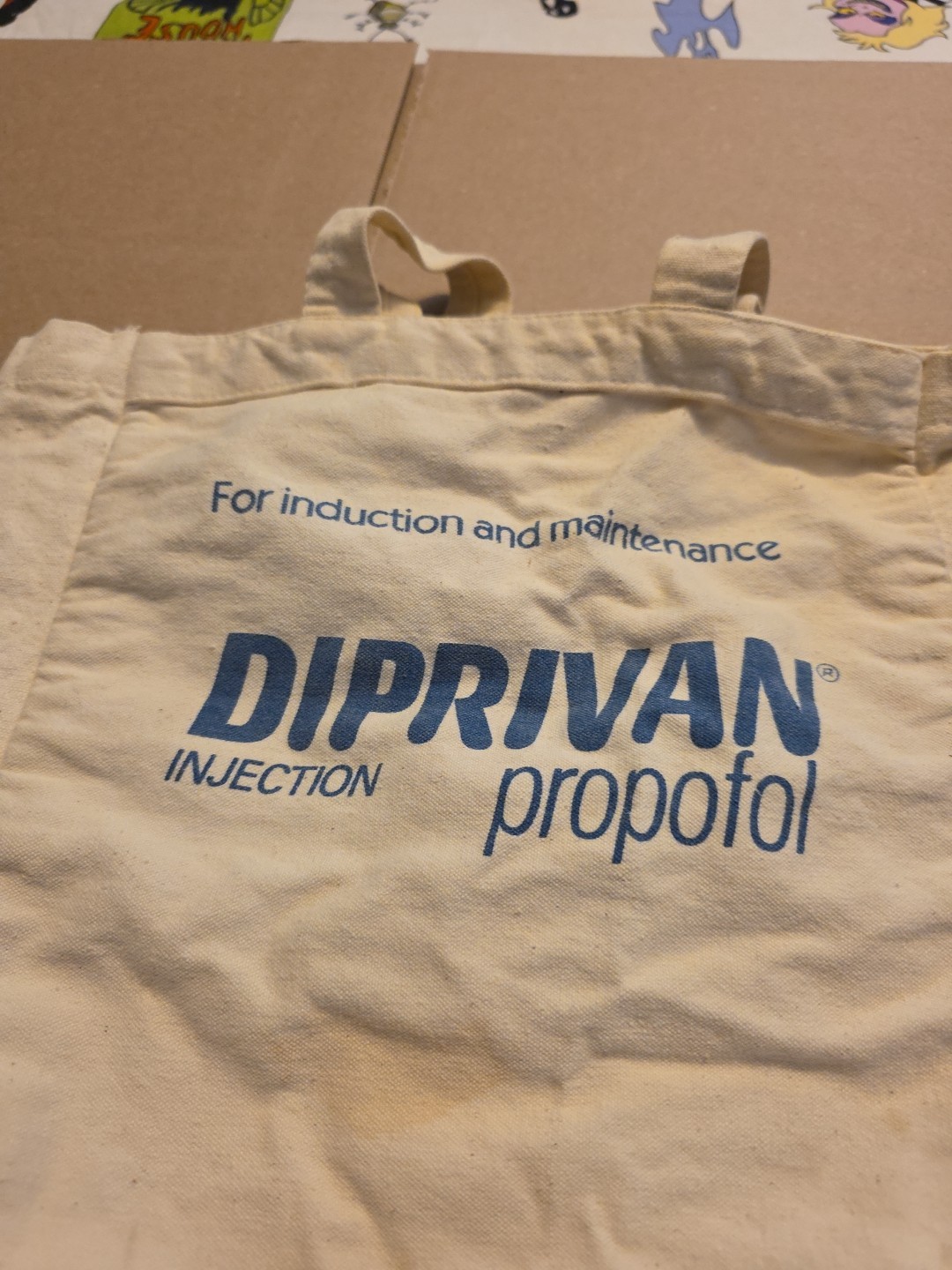 Vintage Diprivan Propofol Tote Bag Pharmaceutical Advertising See Pics! DIP #2