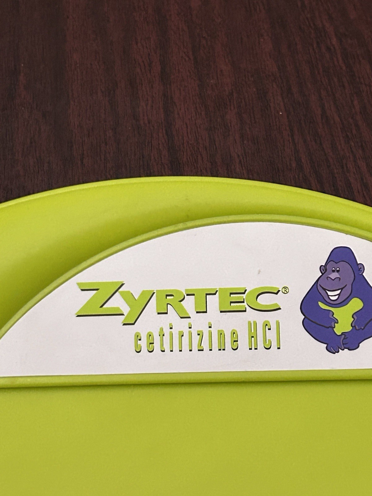 Drug Rep Clipboard Green Purple Gorilla Plastic Pharmaceutical 2003 READ*