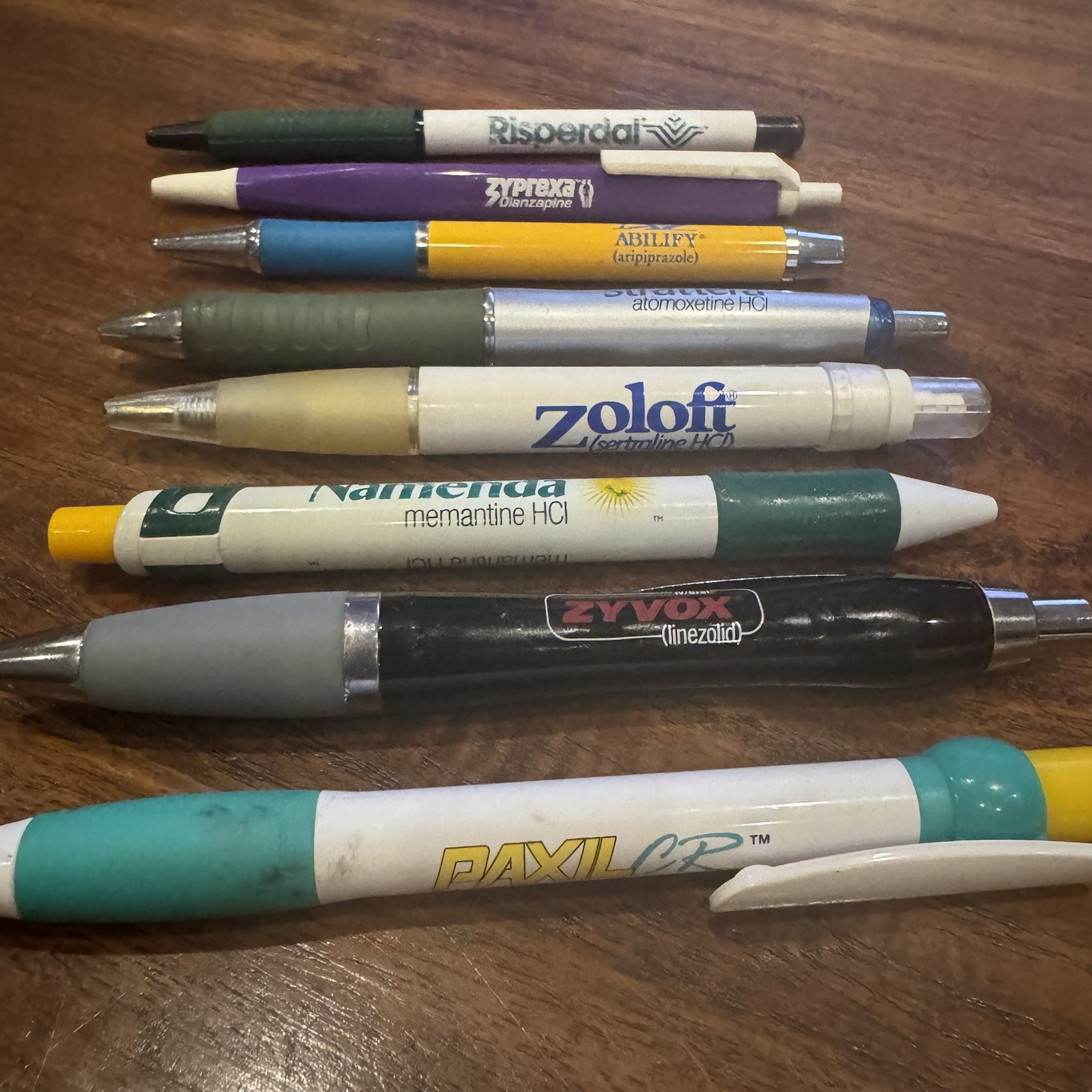 Pharmaceutical Medical Promo Pen Drug Rep Zoloft Paxil Zyvok Namenda Zyprexa Lot