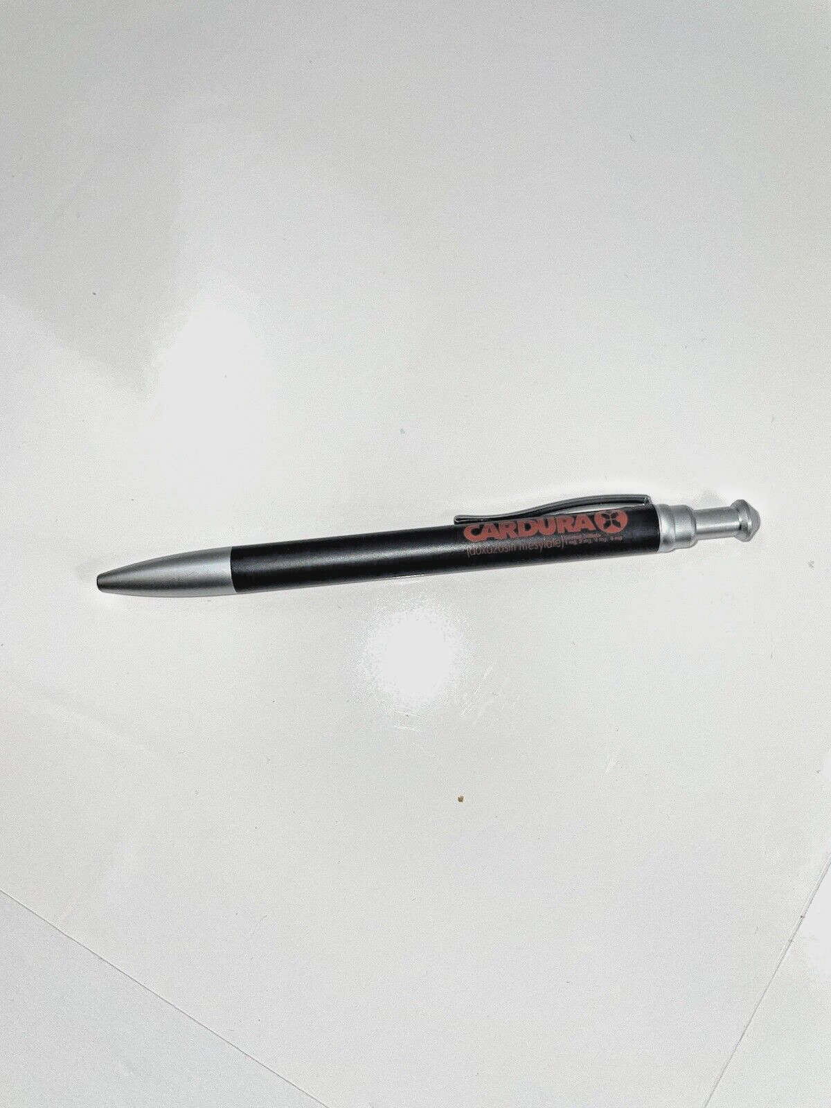 Cardura Pen Pharmaceutical Drug Rep Promo Black Red Font NOS
