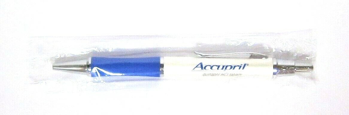 Drug Rep ACCUPRIL Collectible Heavy Metal Pen RARE